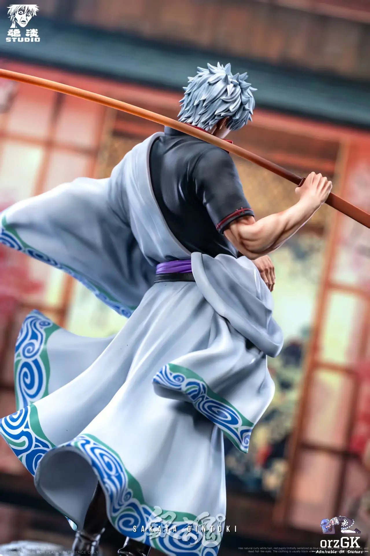 Hun Dan Studio - Gin Tama Gintoki Sakata resin statue Navy Toys anime figure