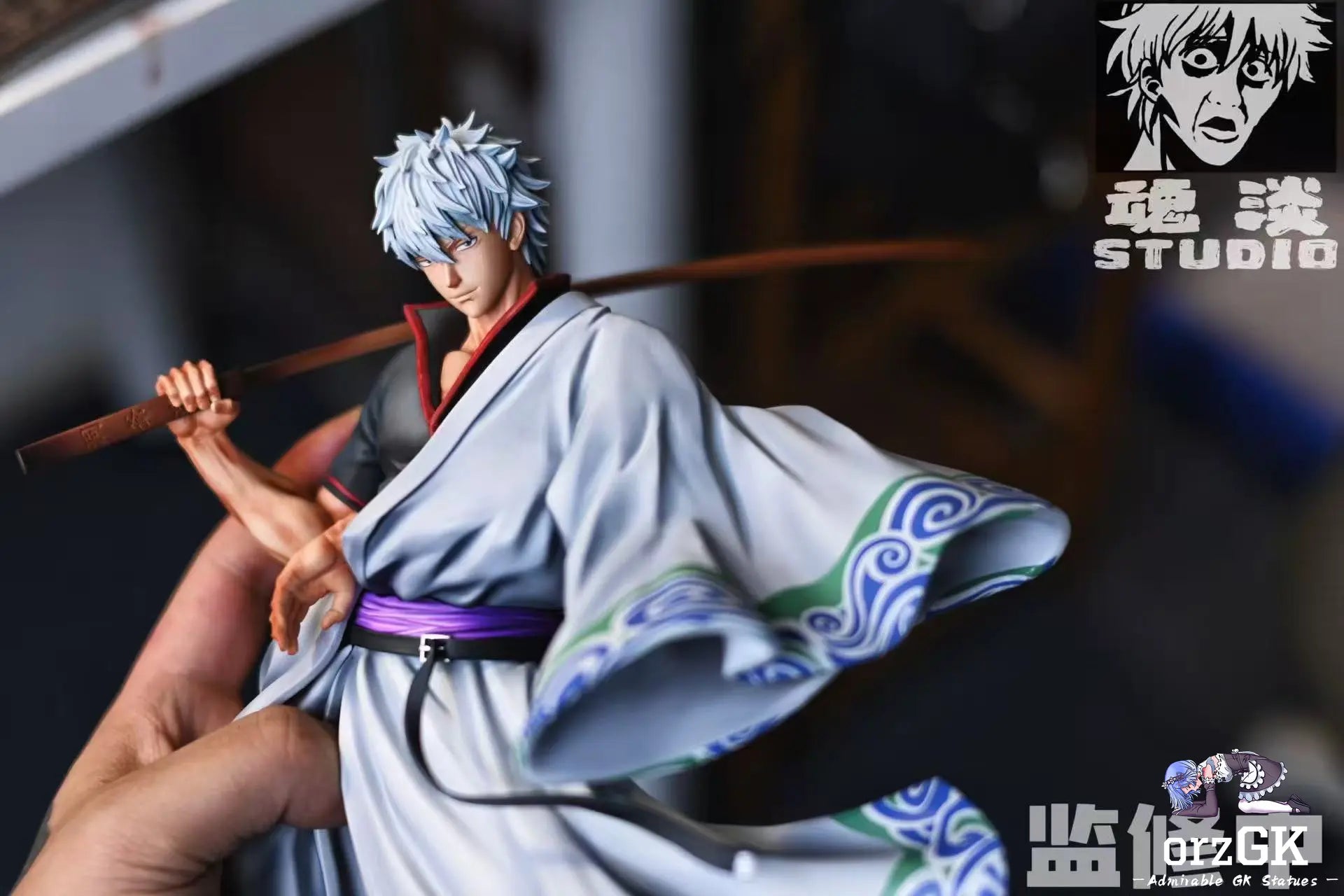 Hun Dan Studio - Gin Tama Gintoki Sakata resin statue Navy Toys anime figure
