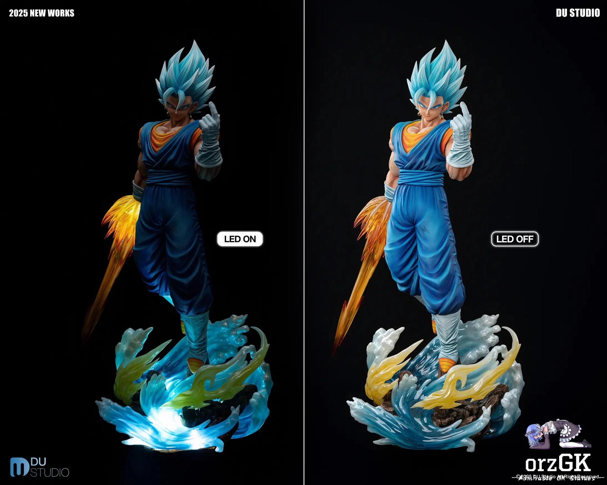 Du Studio - Dragon Ball Vegetto resin statue Navy Toys anime figure