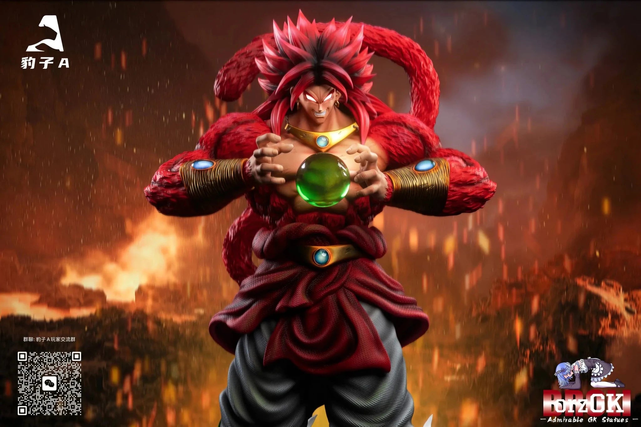 Bao Zi A Studio - Dragon Ball Broly resin statue Navy Toys anime figure