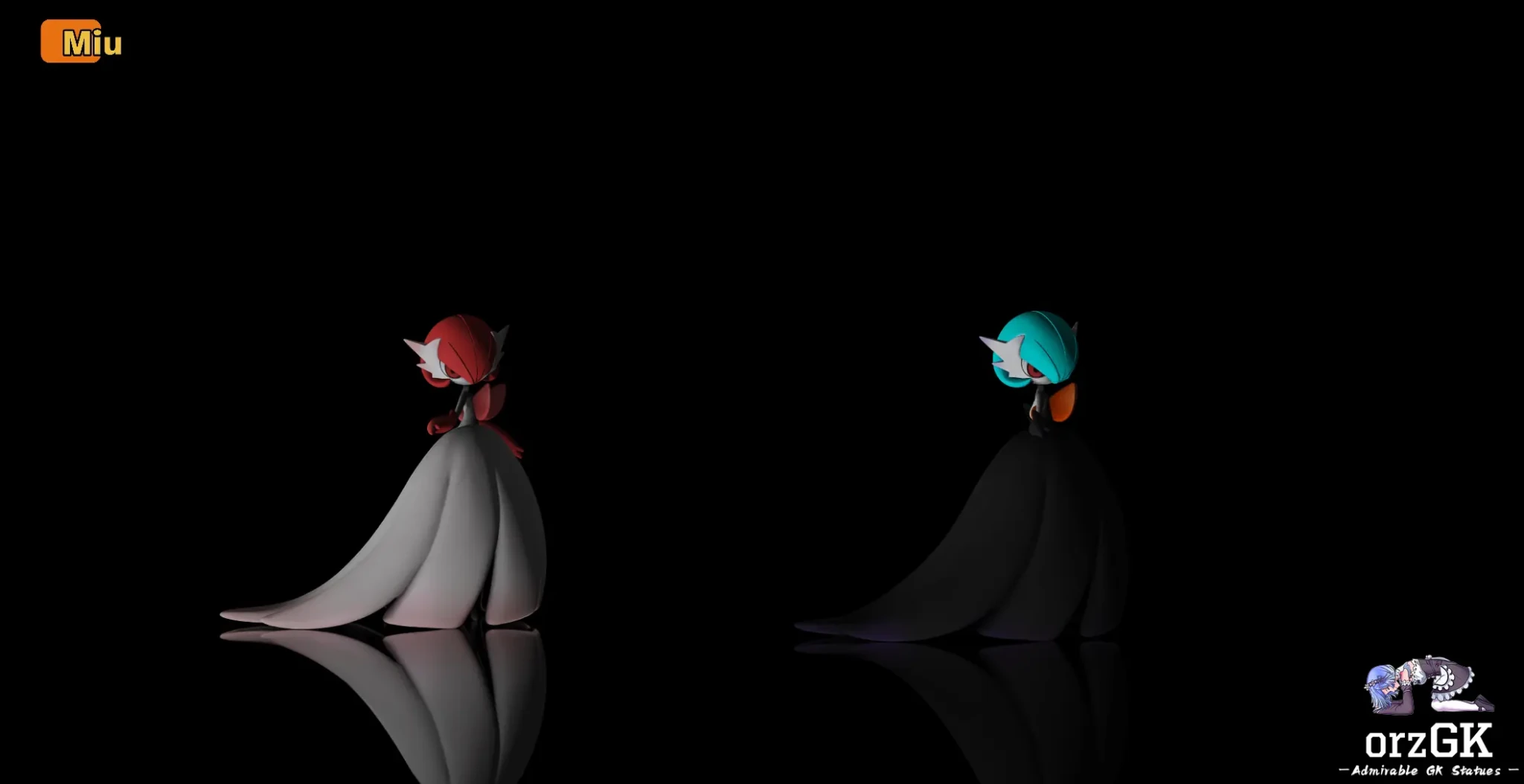 Miu Studio - Pokémon 1/20 Illustration Scale Mega Gardevoir resin statue Navy Toys anime figure