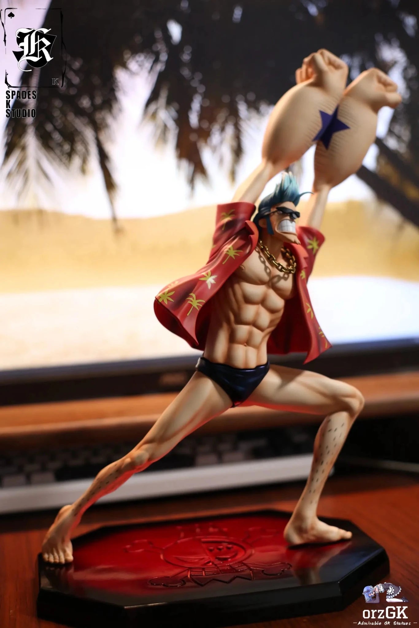 SPADES K Studio - One Piece Straw Hat Pirates Series Franky resin statue Navy Toys anime figure