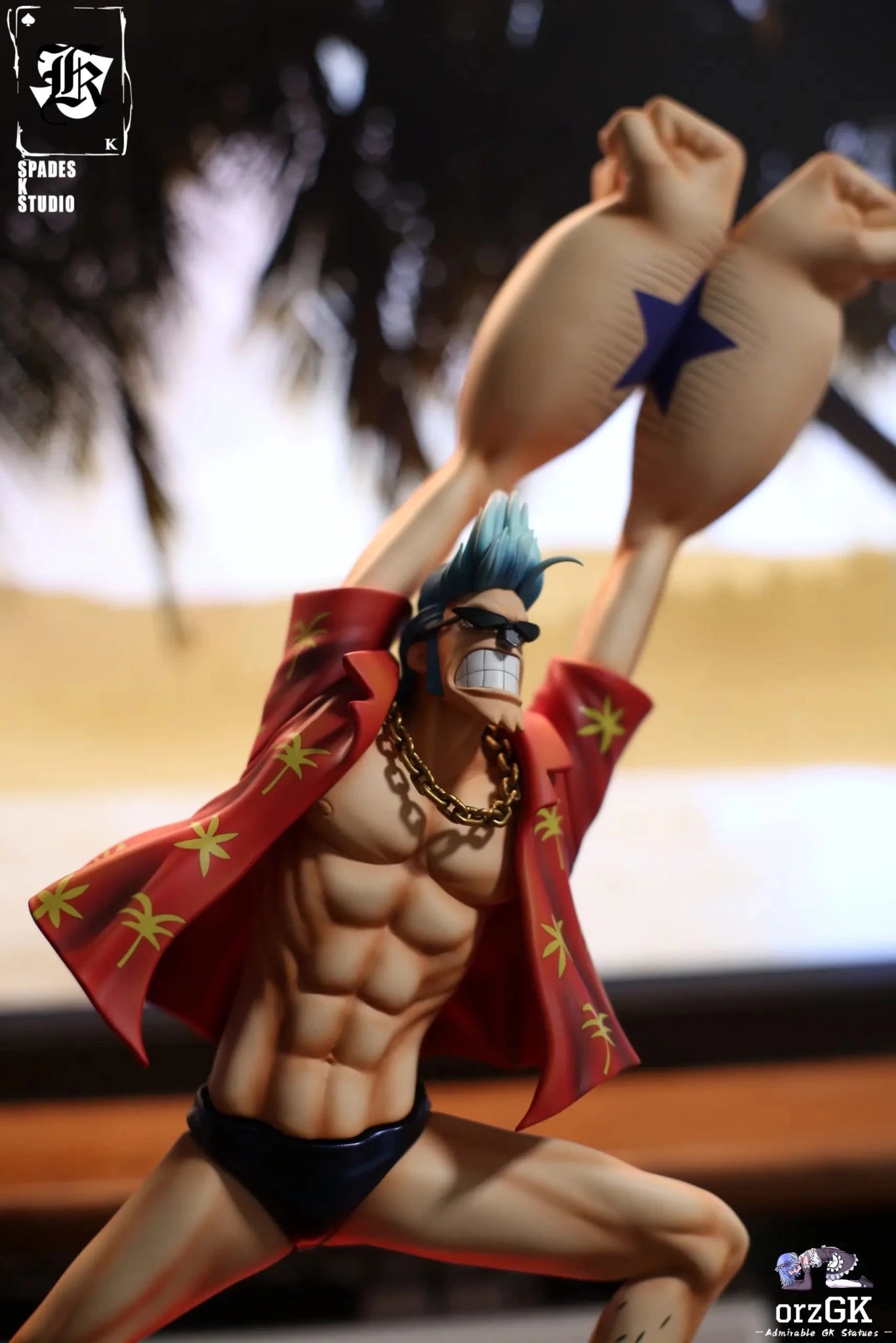 SPADES K Studio - One Piece Straw Hat Pirates Series Franky resin statue Navy Toys anime figure