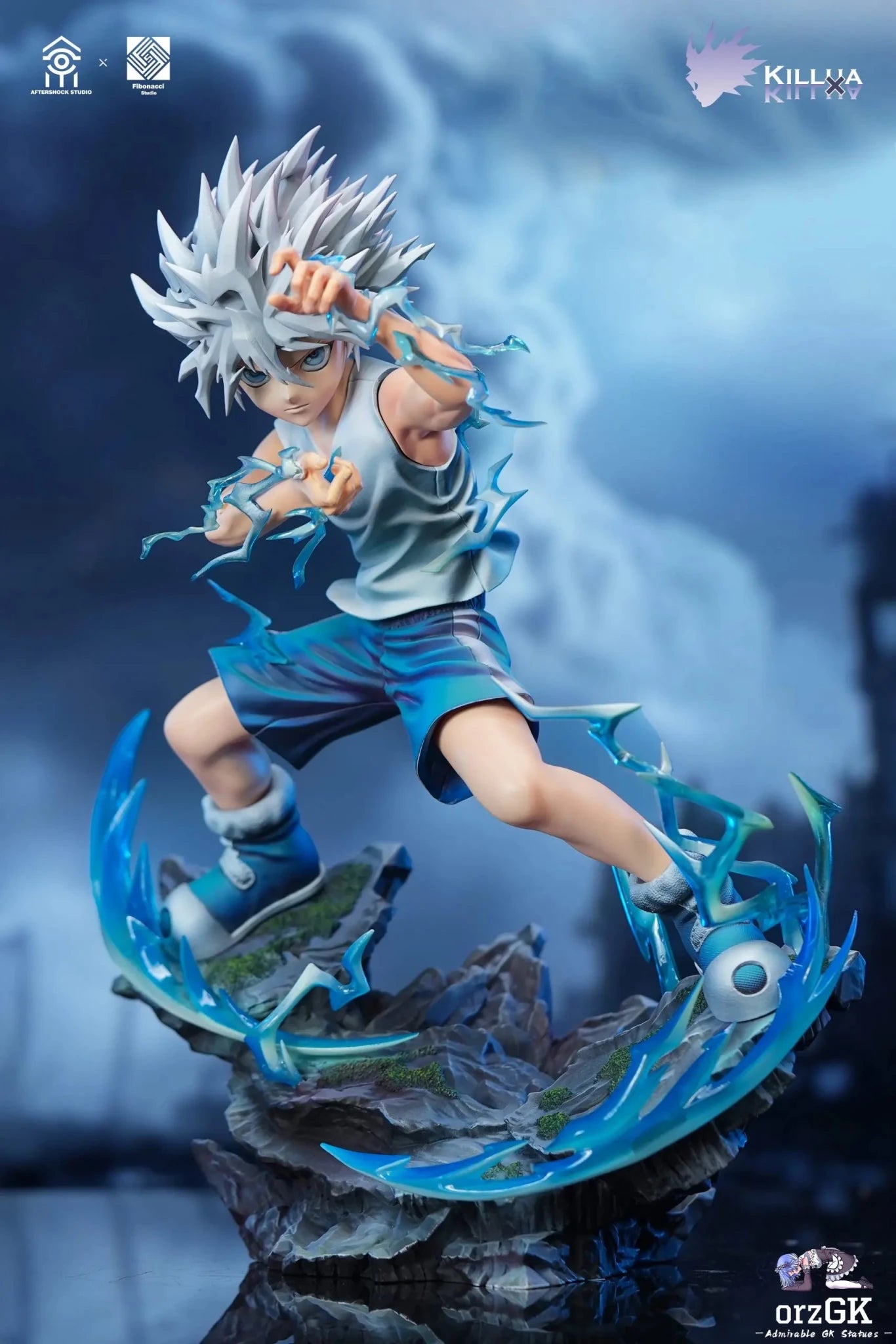 Aftershock Studio & Fibonacci Studio - HUNTER × HUNTER Killua Zoldyck & Gon Freecss resin statue Navy Toys anime figure