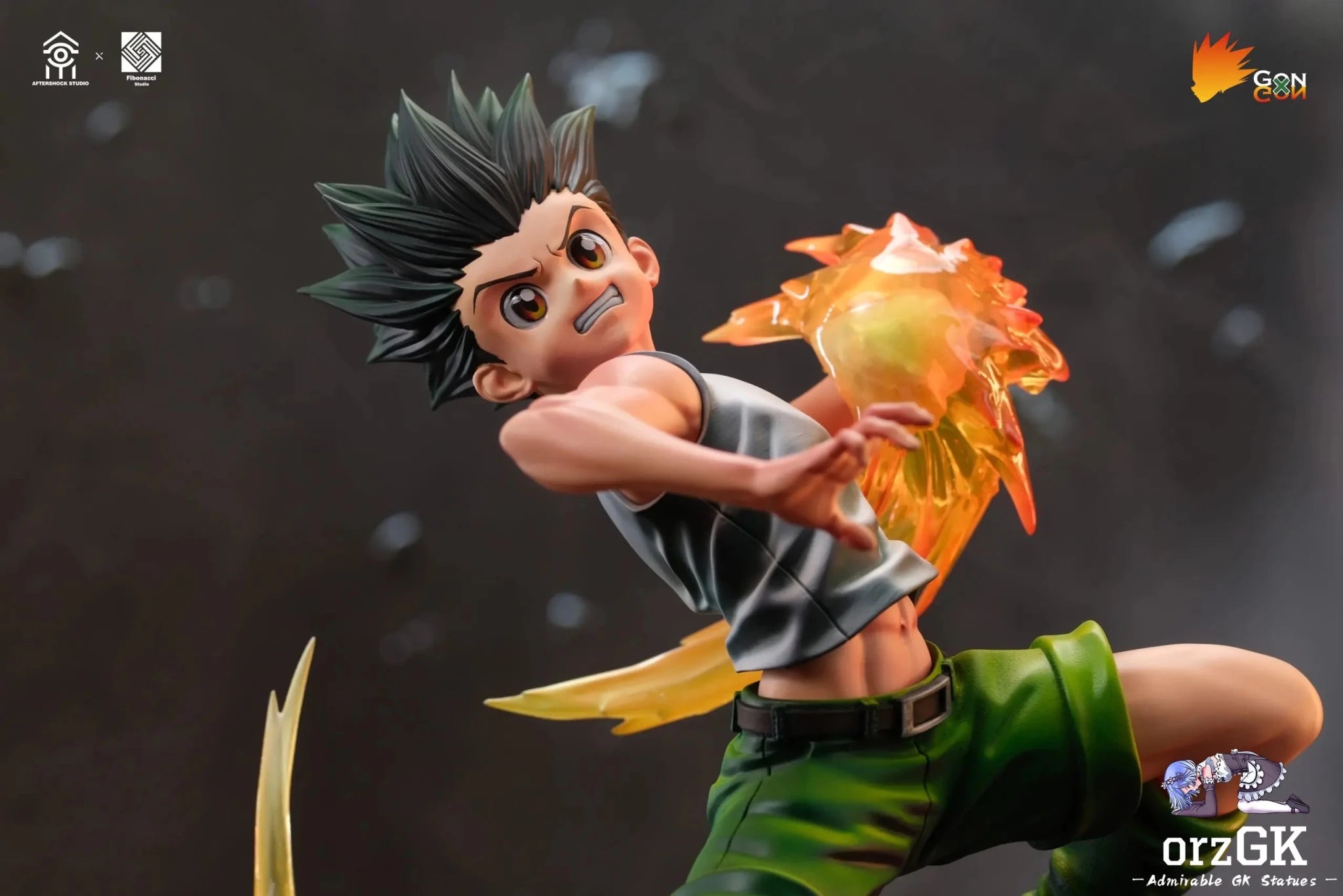 Aftershock Studio & Fibonacci Studio - HUNTER × HUNTER Killua Zoldyck & Gon Freecss resin statue Navy Toys anime figure