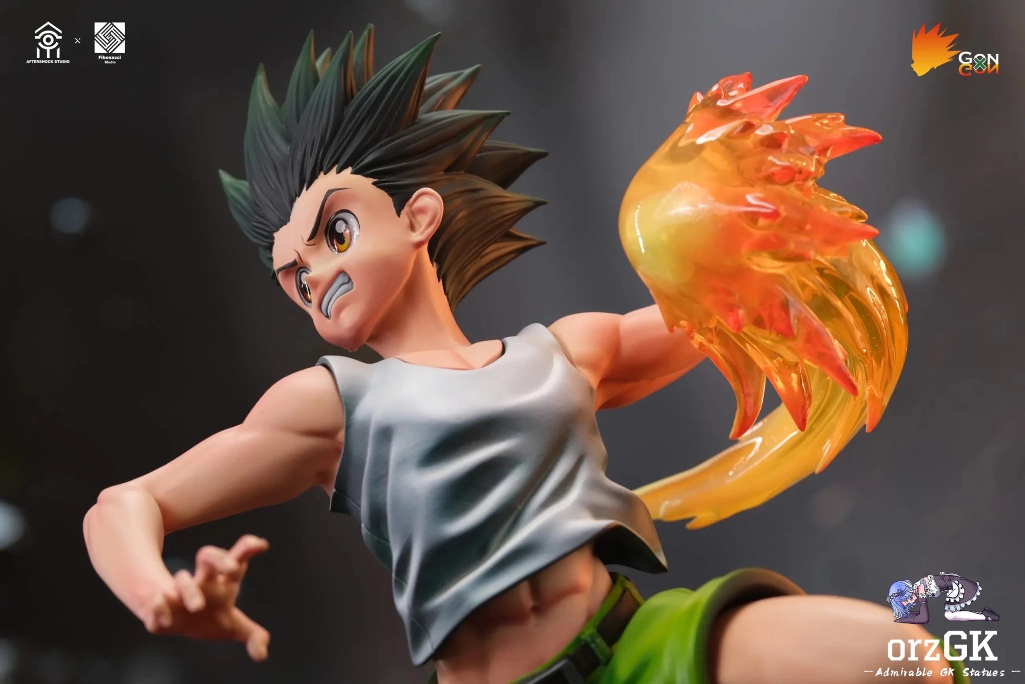 Aftershock Studio & Fibonacci Studio - HUNTER × HUNTER Killua Zoldyck & Gon Freecss resin statue Navy Toys anime figure