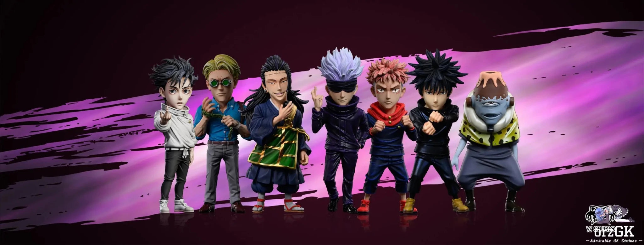 YZ Studio - Jujutsu Kaisen Jujutsu Series 7 Yuta Okkotsu & Rika Orimoto resin statue Navy Toys anime figure