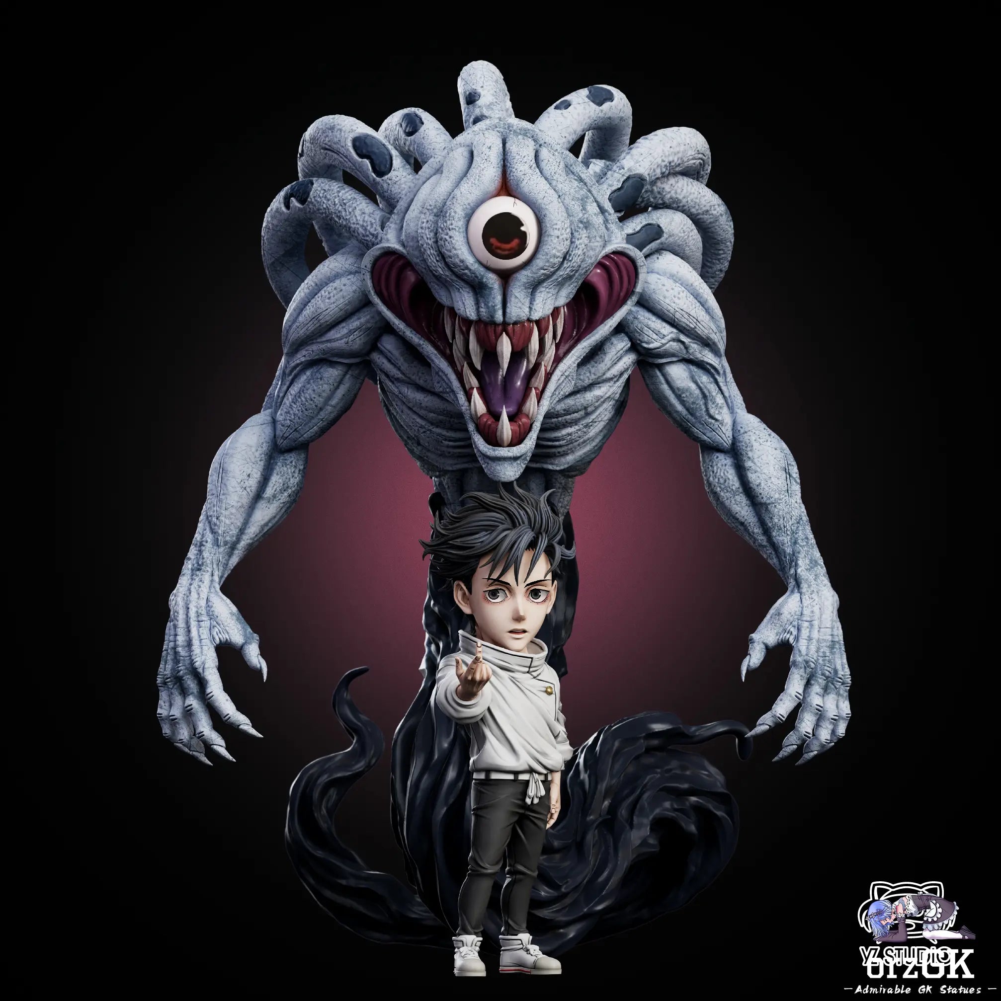 YZ Studio - Jujutsu Kaisen Jujutsu Series 7 Yuta Okkotsu & Rika Orimoto resin statue Navy Toys anime figure