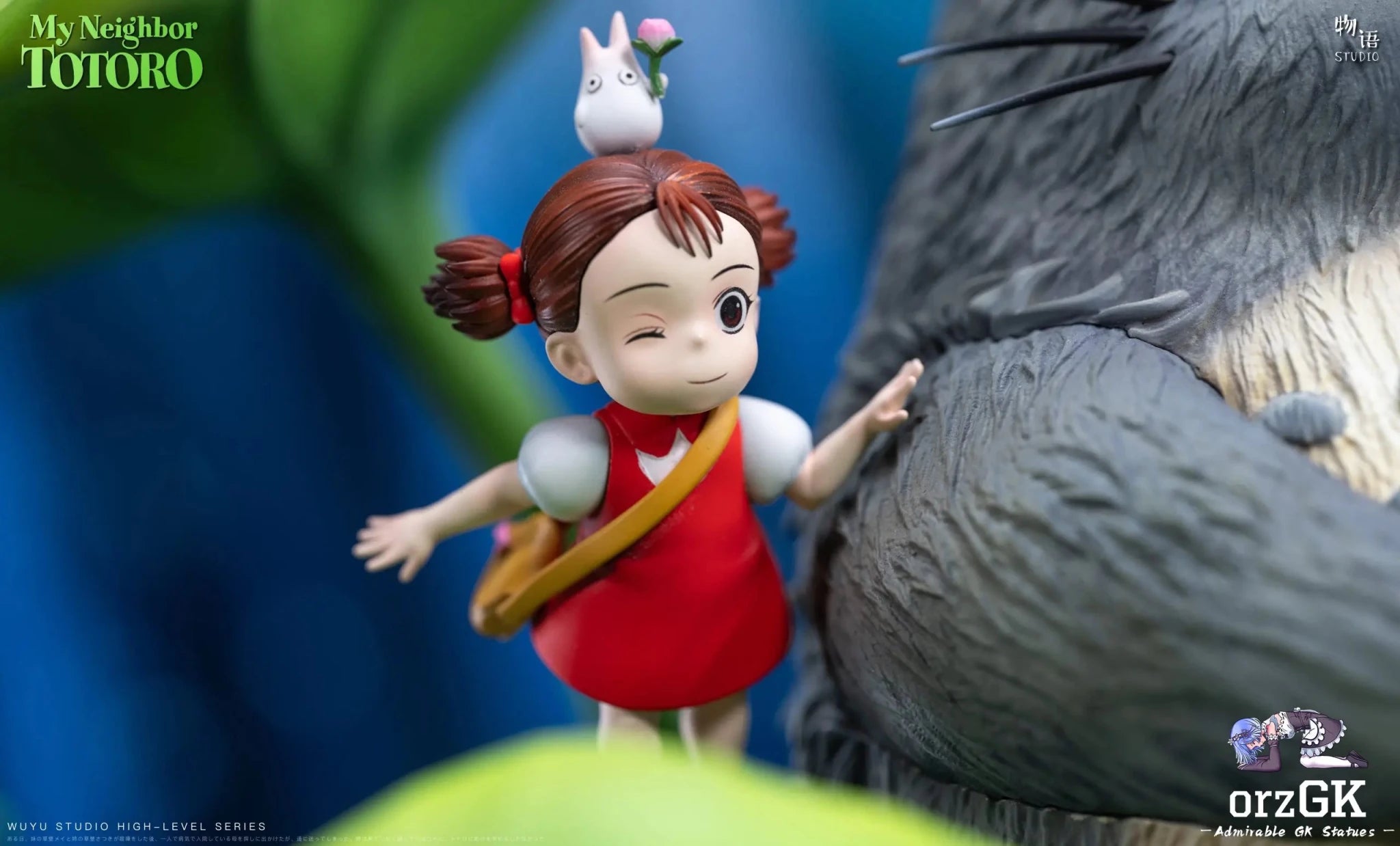 Wu Yu Studio - My Neighbor Totoro Memories Series 01 Totoro by the Lotus Pond resin statue Navy Toys anime figure