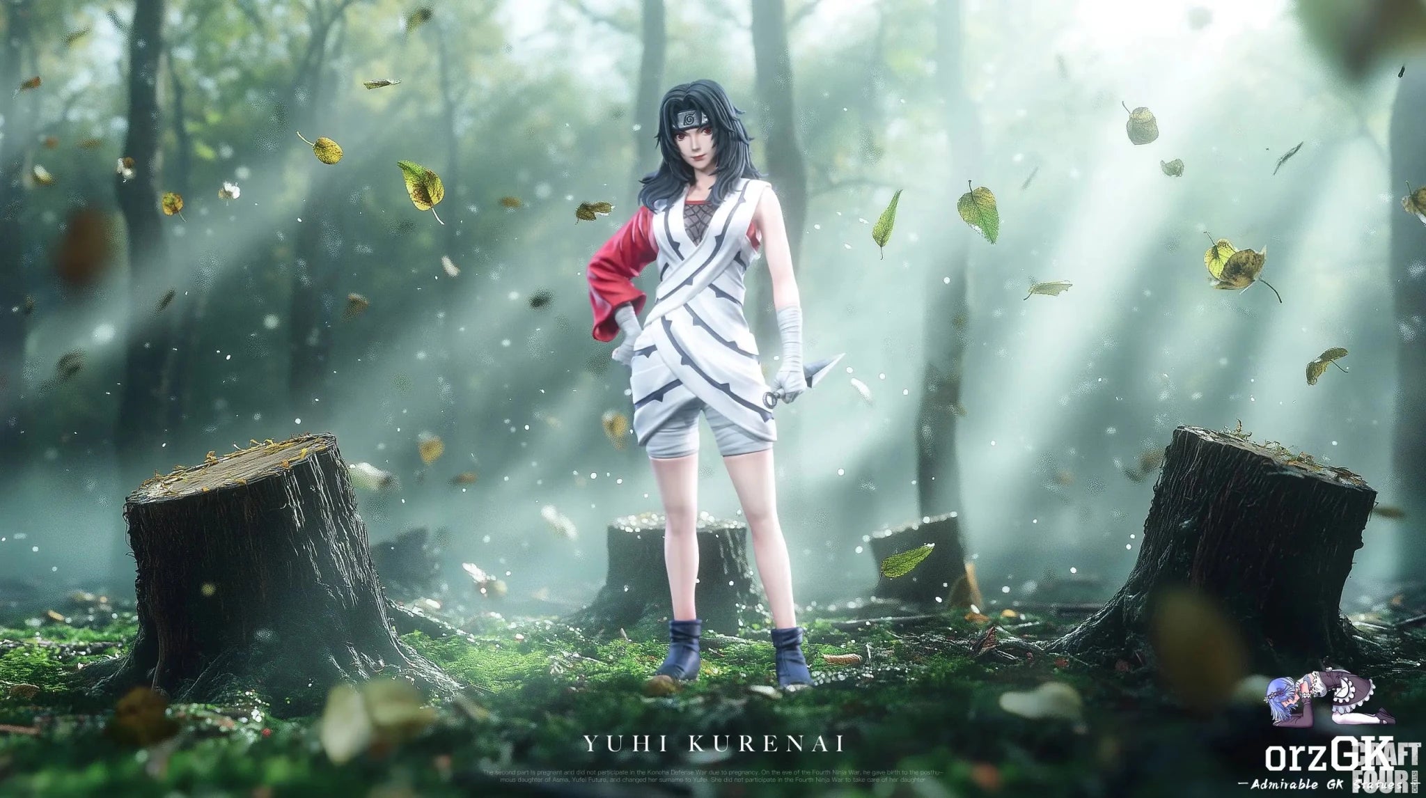 C4 Studio - Naruto Group Photo Series 03 Kurenai Yūhi resin statue Navy Toys anime figure