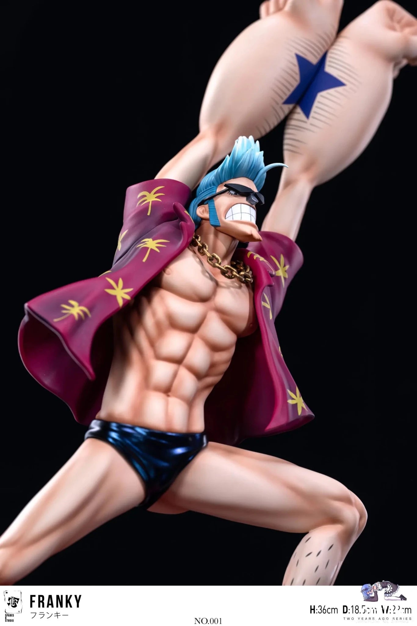 SPADES K Studio - One Piece Straw Hat Pirates Series Franky resin statue Navy Toys anime figure