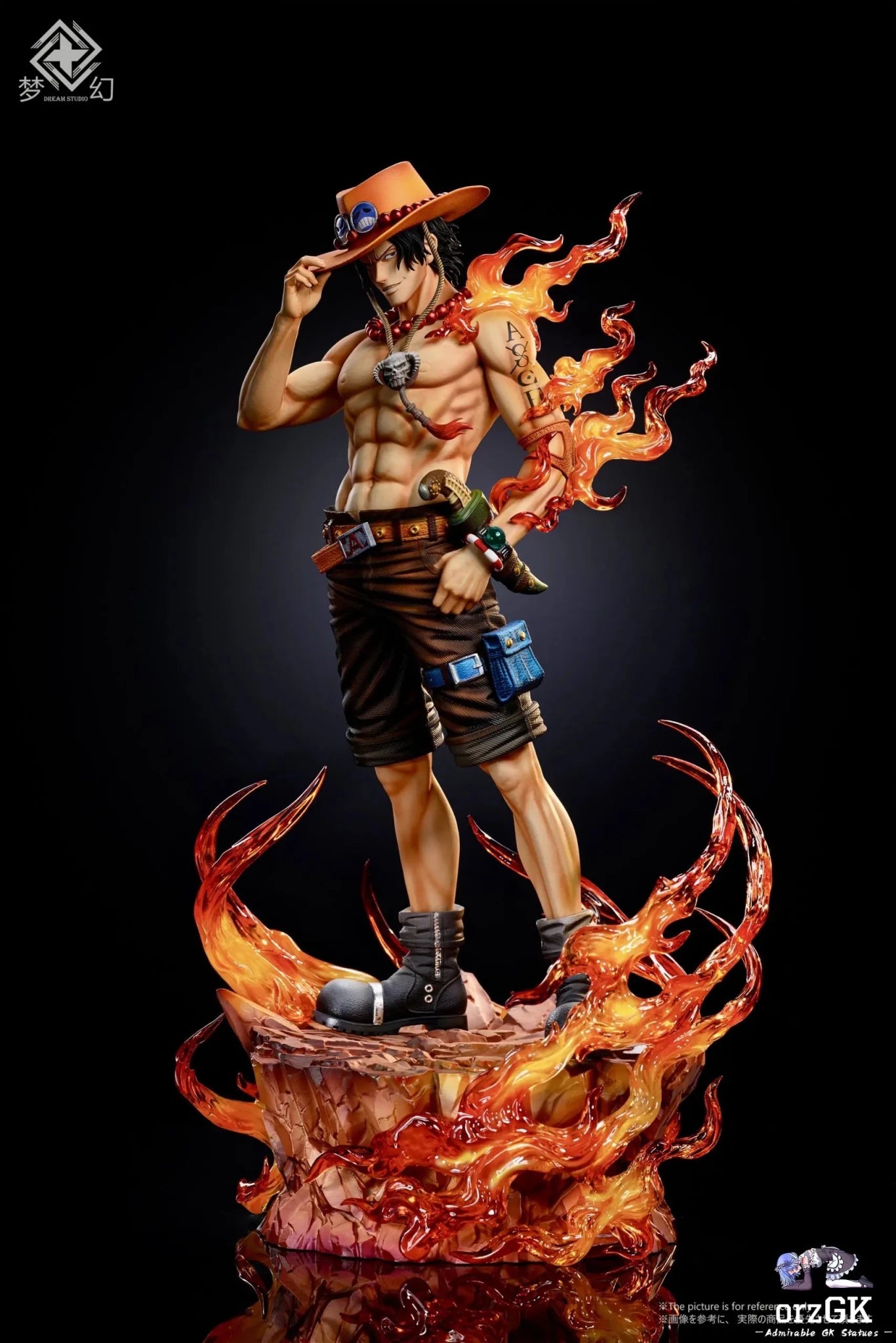 Dream Studio - One Piece Ace's hat - trick debuts resin statue Navy Toys anime figure