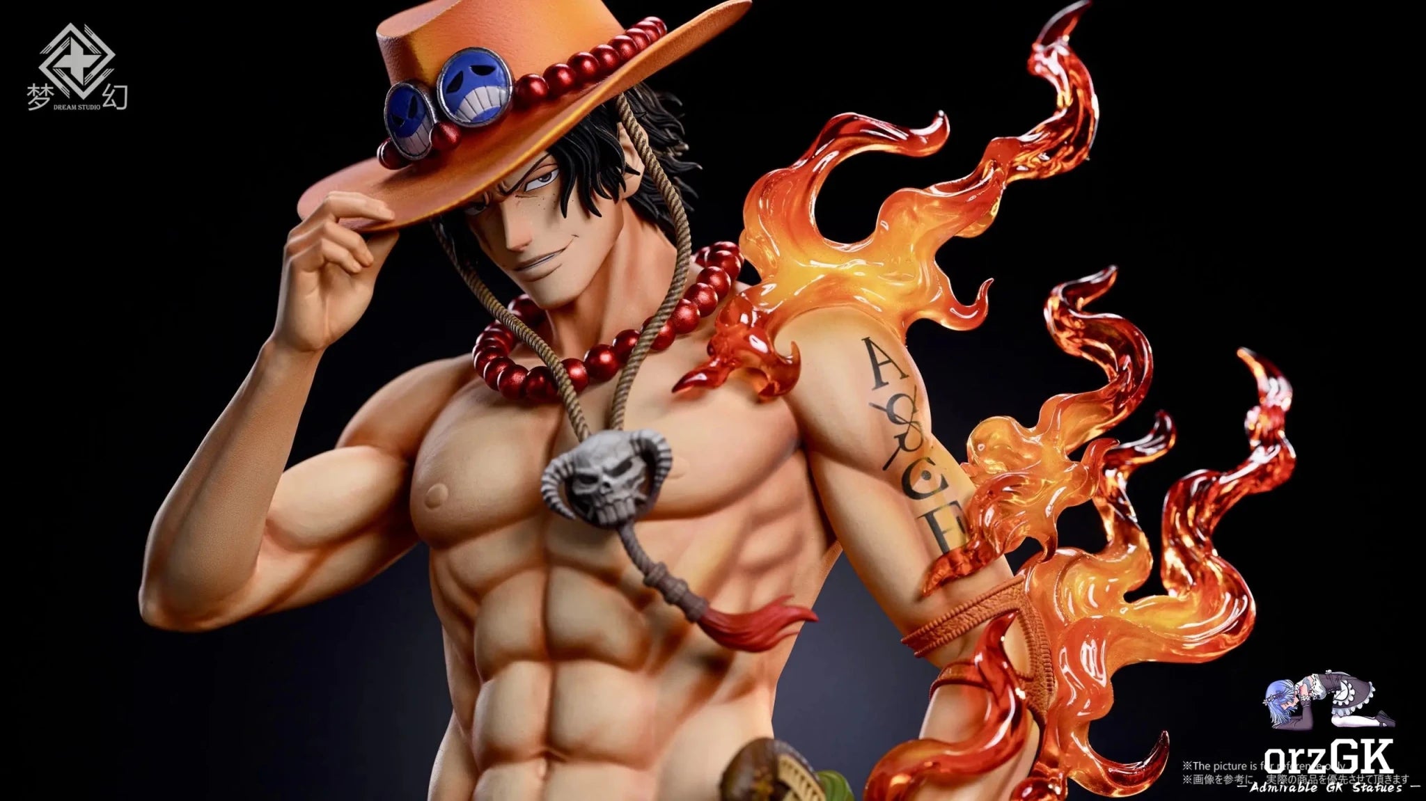 Dream Studio - One Piece Ace's hat - trick debuts resin statue Navy Toys anime figure