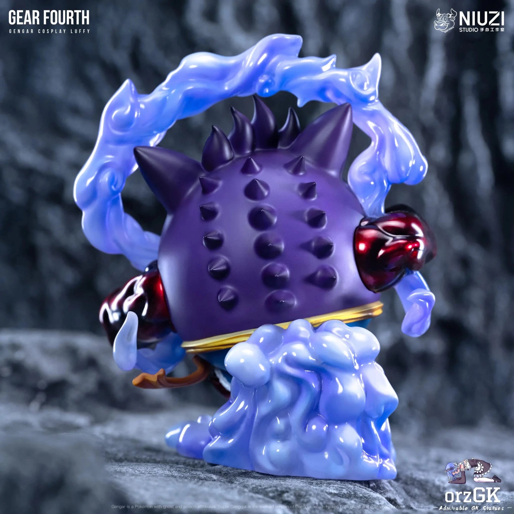 NIUZI Studio - Pokémon Gear 4 Gengar resin statue Navy Toys anime figure