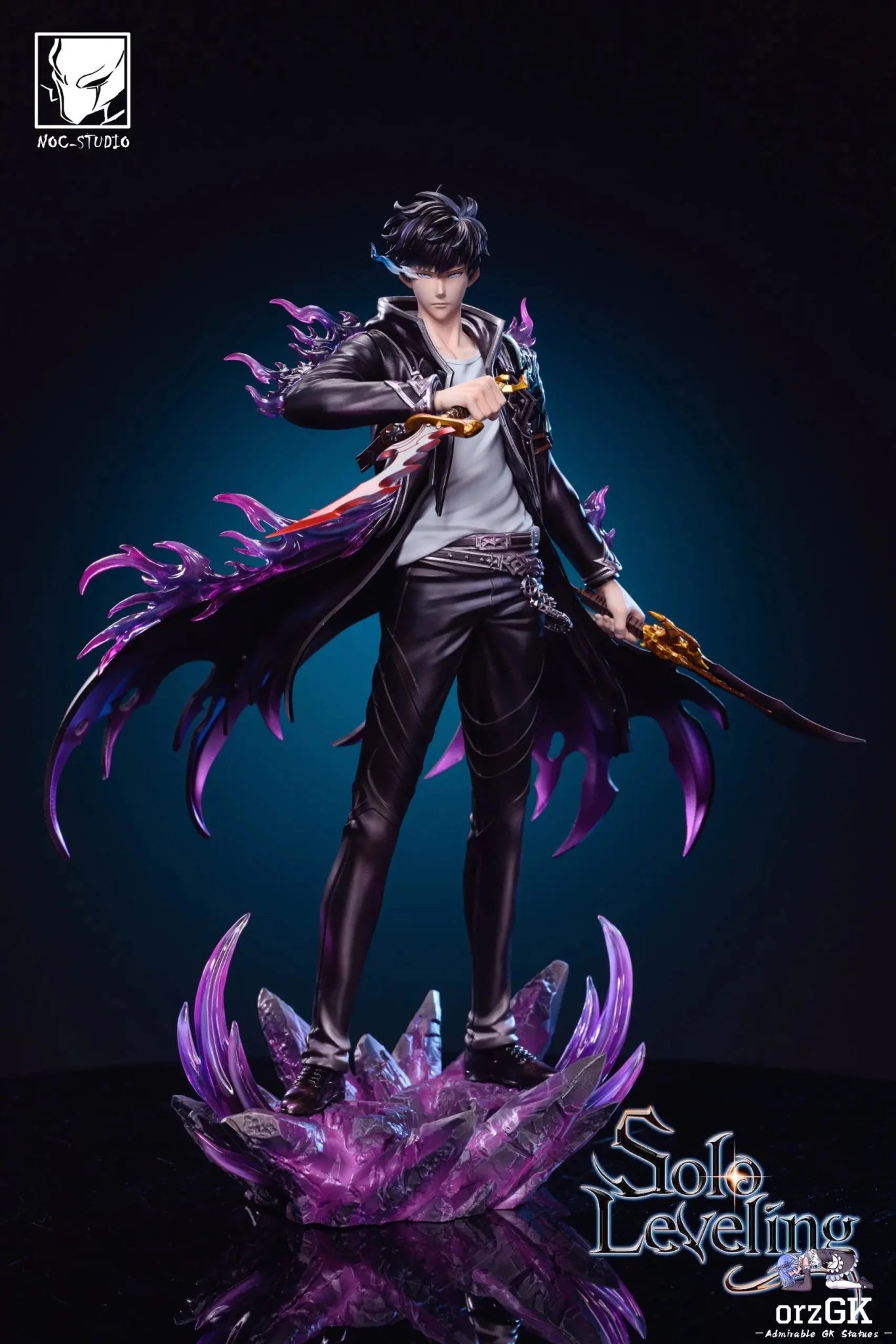 Noc Studio - Solo Leveing Shadow King Sung Jin Woo resin statue Navy Toys anime figure
