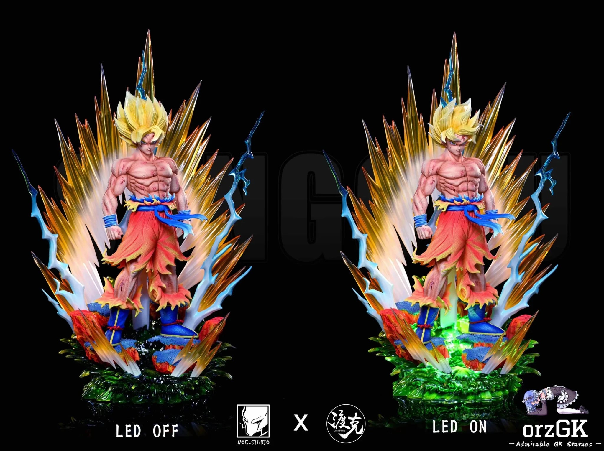 Noc Studio & Du Ke Studio - Dragon Ball Ultra Instinct Goku 2.0 resin statue Navy Toys anime figure