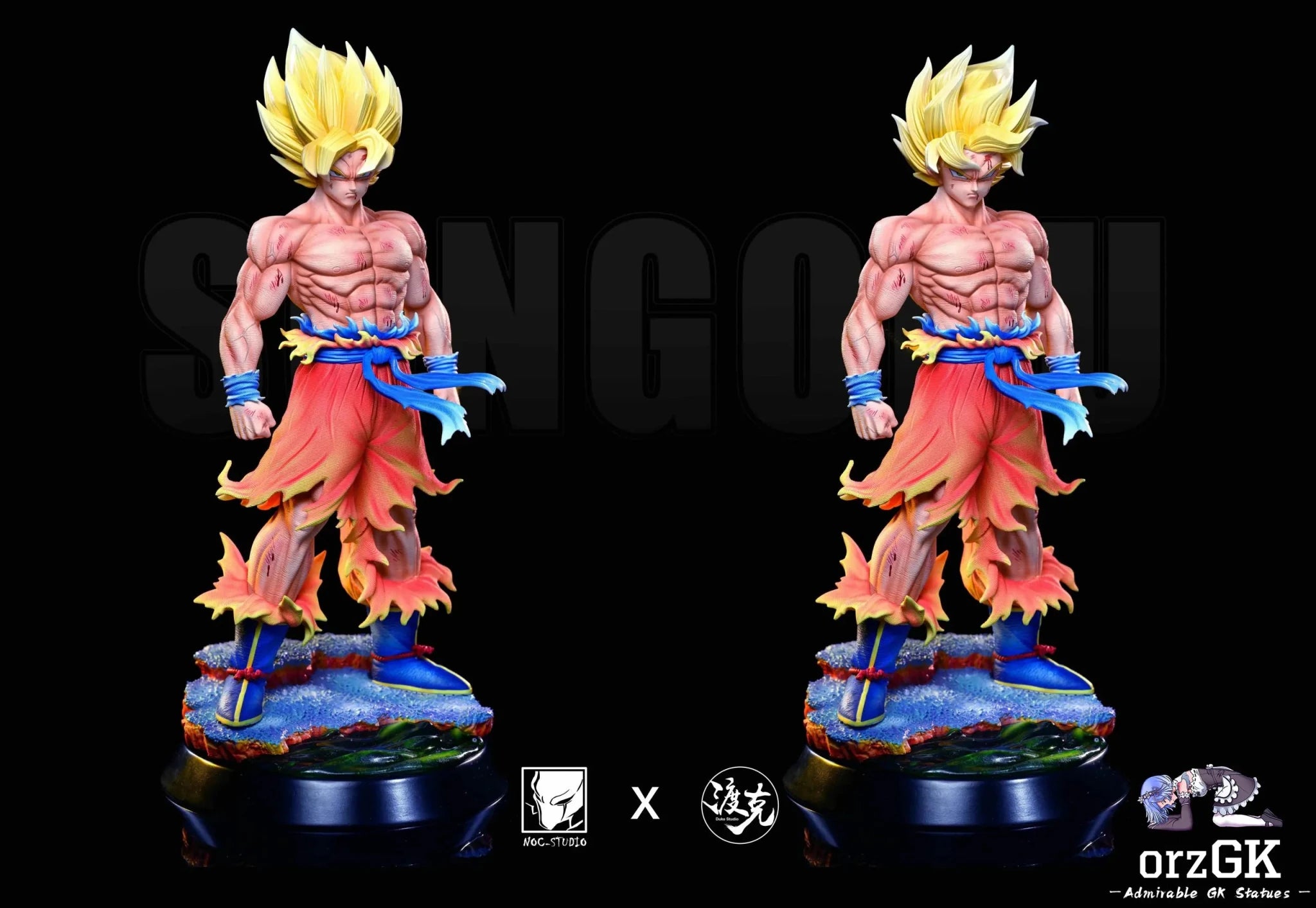 Noc Studio & Du Ke Studio - Dragon Ball Ultra Instinct Goku 2.0 resin statue Navy Toys anime figure