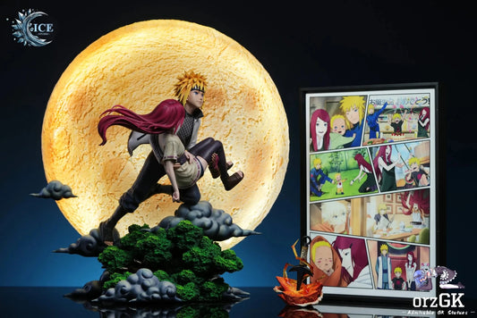 ICE Studio - Naruto Minato & Kushina Under the Moon resin statue Navy Toys anime figure