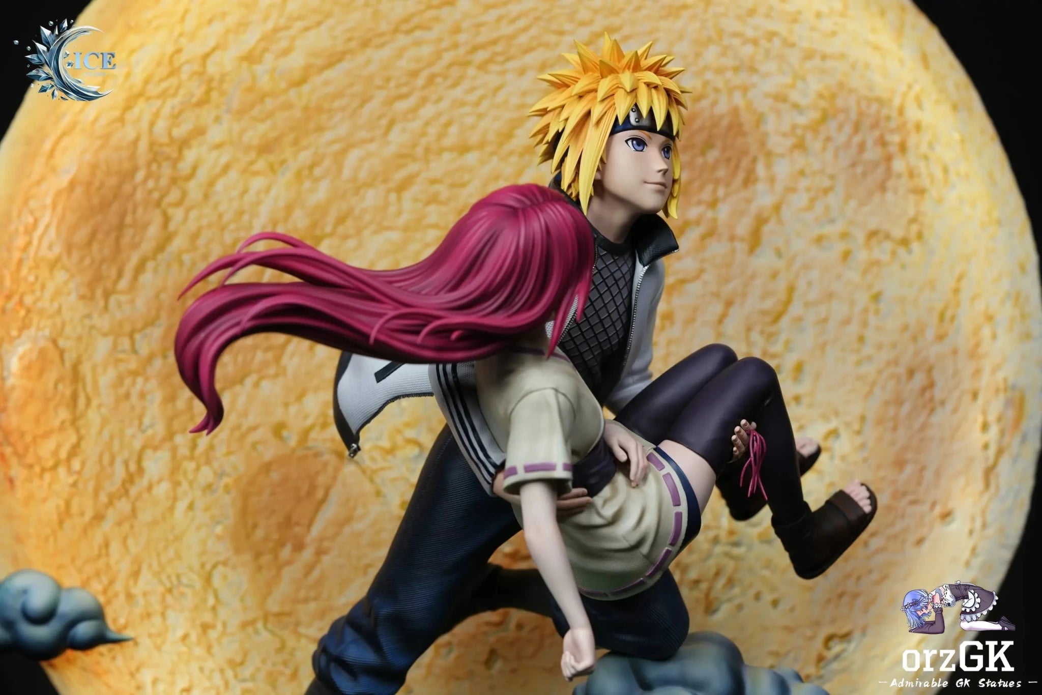 ICE Studio - Naruto Minato & Kushina Under the Moon resin statue Navy Toys anime figure