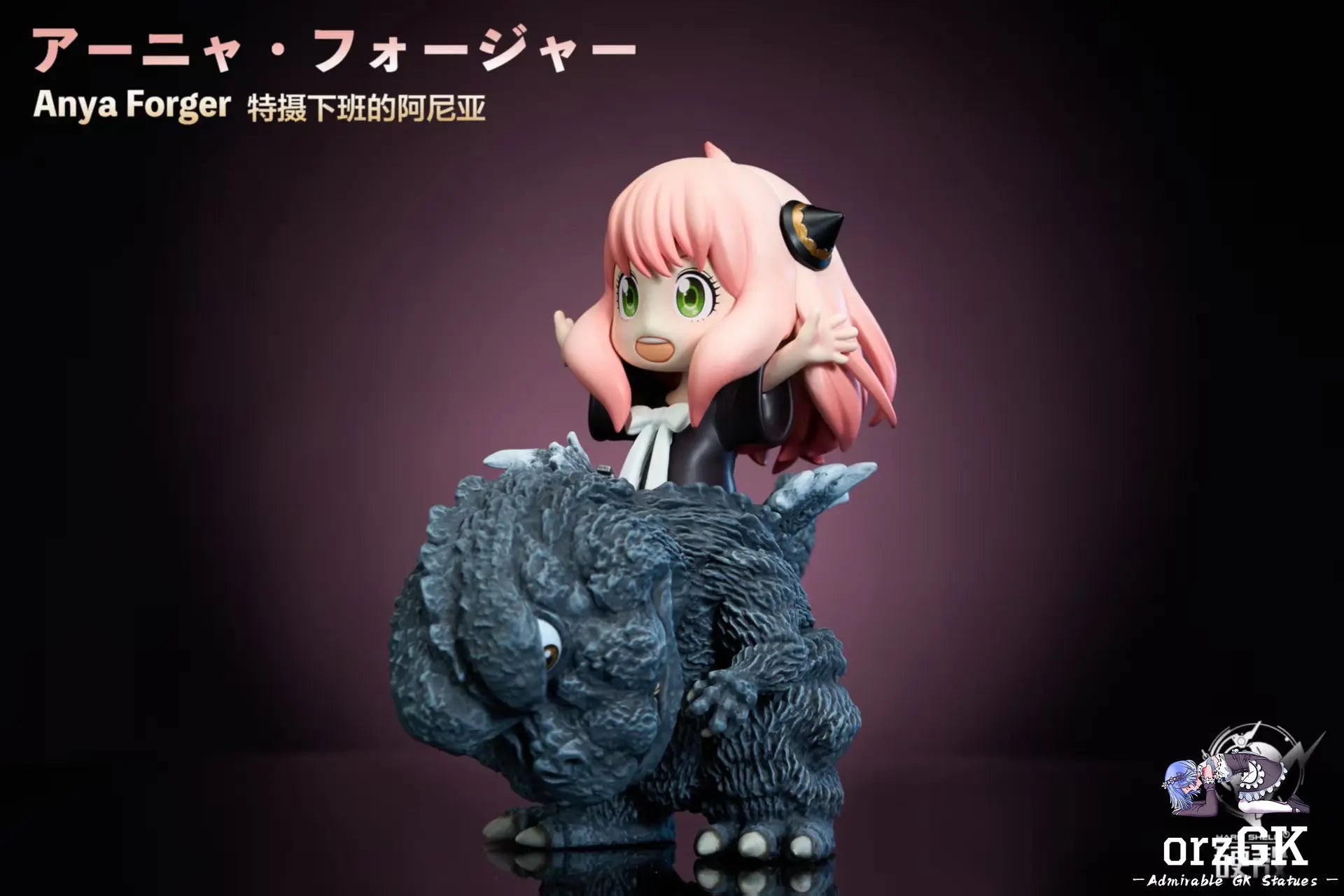 Hard Shell Studio - Spy x Family & Pokemon Pikachu and Anya cosplay Big Monster Series randomly interrupts Anya leaving the set after work resin statue Navy Toys anime figure
