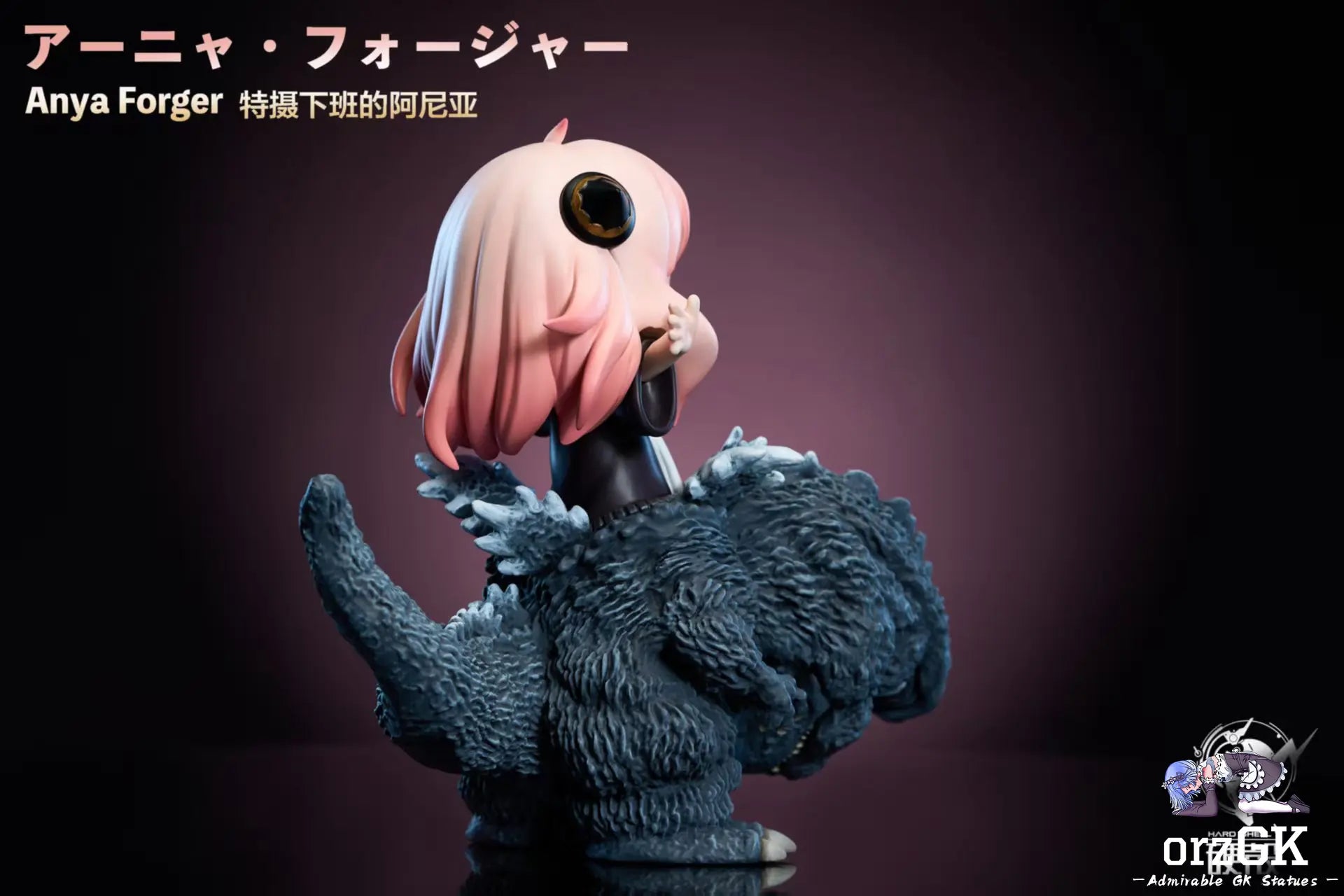 Hard Shell Studio - Spy x Family & Pokemon Pikachu and Anya cosplay Big Monster Series randomly interrupts Anya leaving the set after work resin statue Navy Toys anime figure
