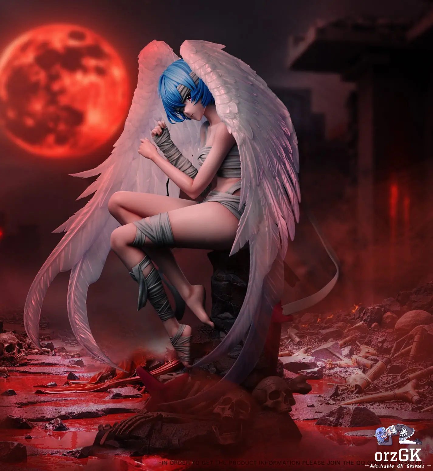 SakuraCore Studio - Neon Genesis Evangelion EVA Ayanami Rei resin statue Navy Toys anime figure