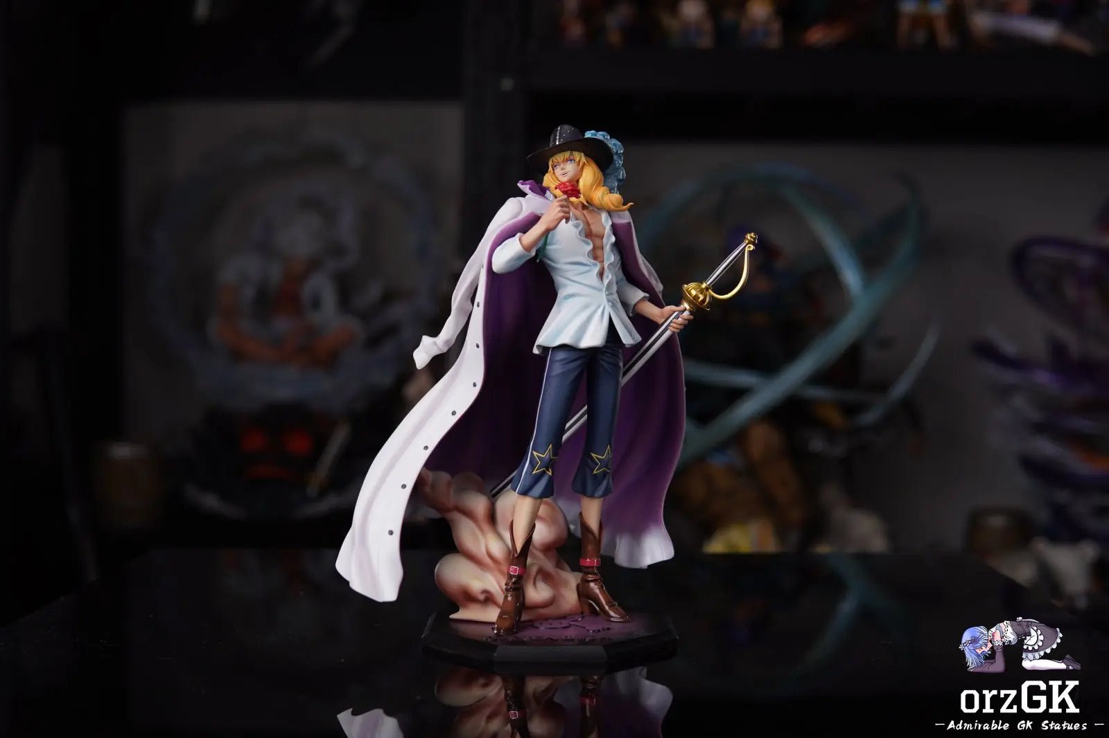 AS Studio - One Piece Cavendish resin statue Navy Toys anime figure