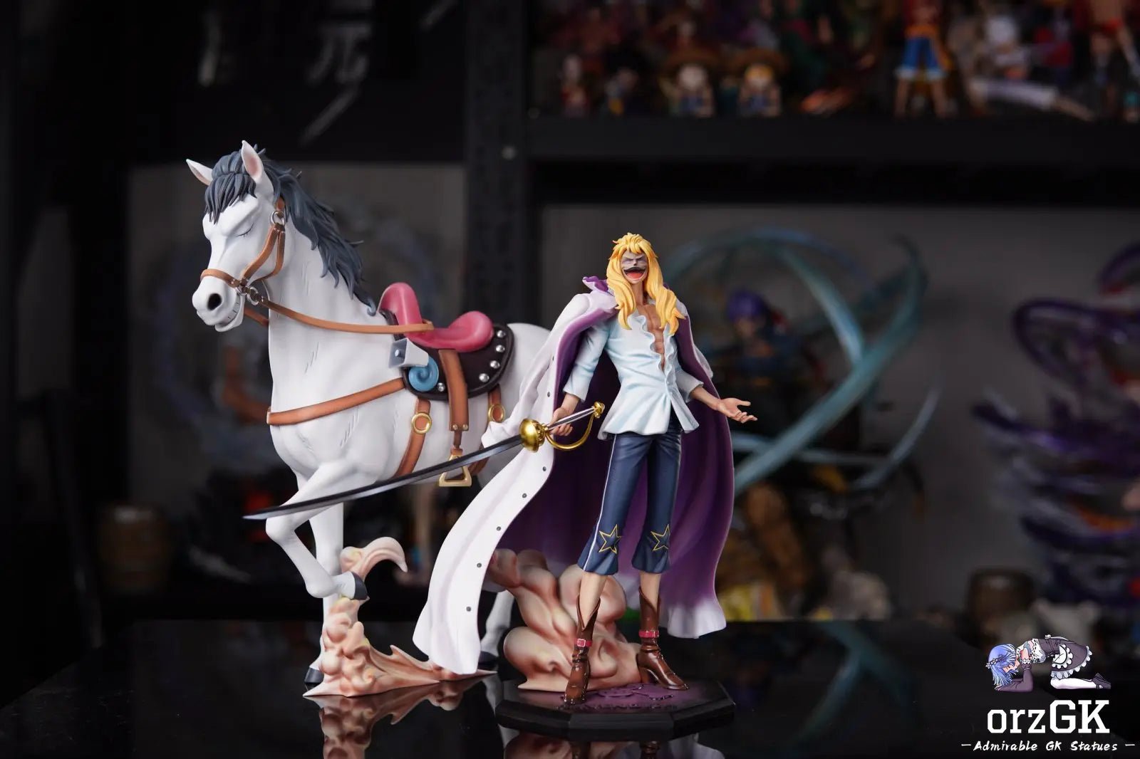 AS Studio - One Piece Cavendish resin statue Navy Toys anime figure