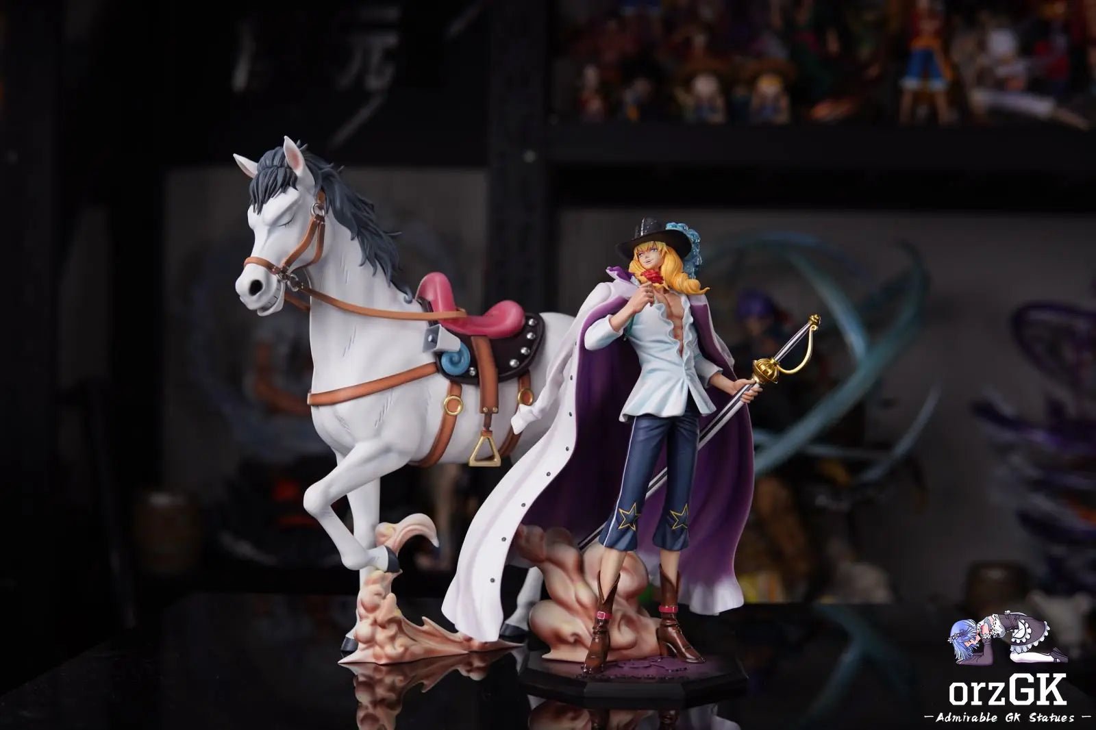 AS Studio - One Piece Cavendish resin statue Navy Toys anime figure
