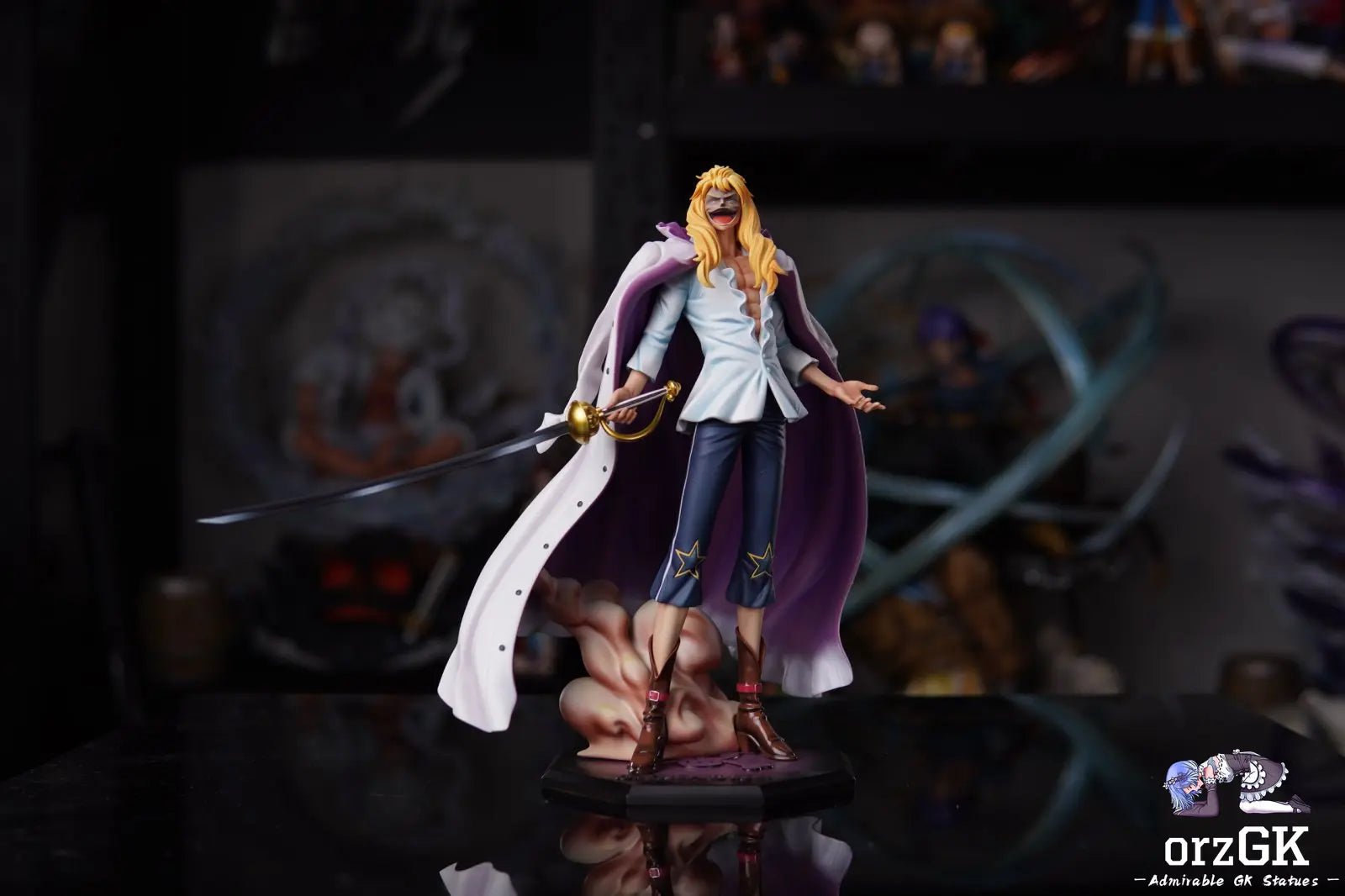 AS Studio - One Piece Cavendish resin statue Navy Toys anime figure