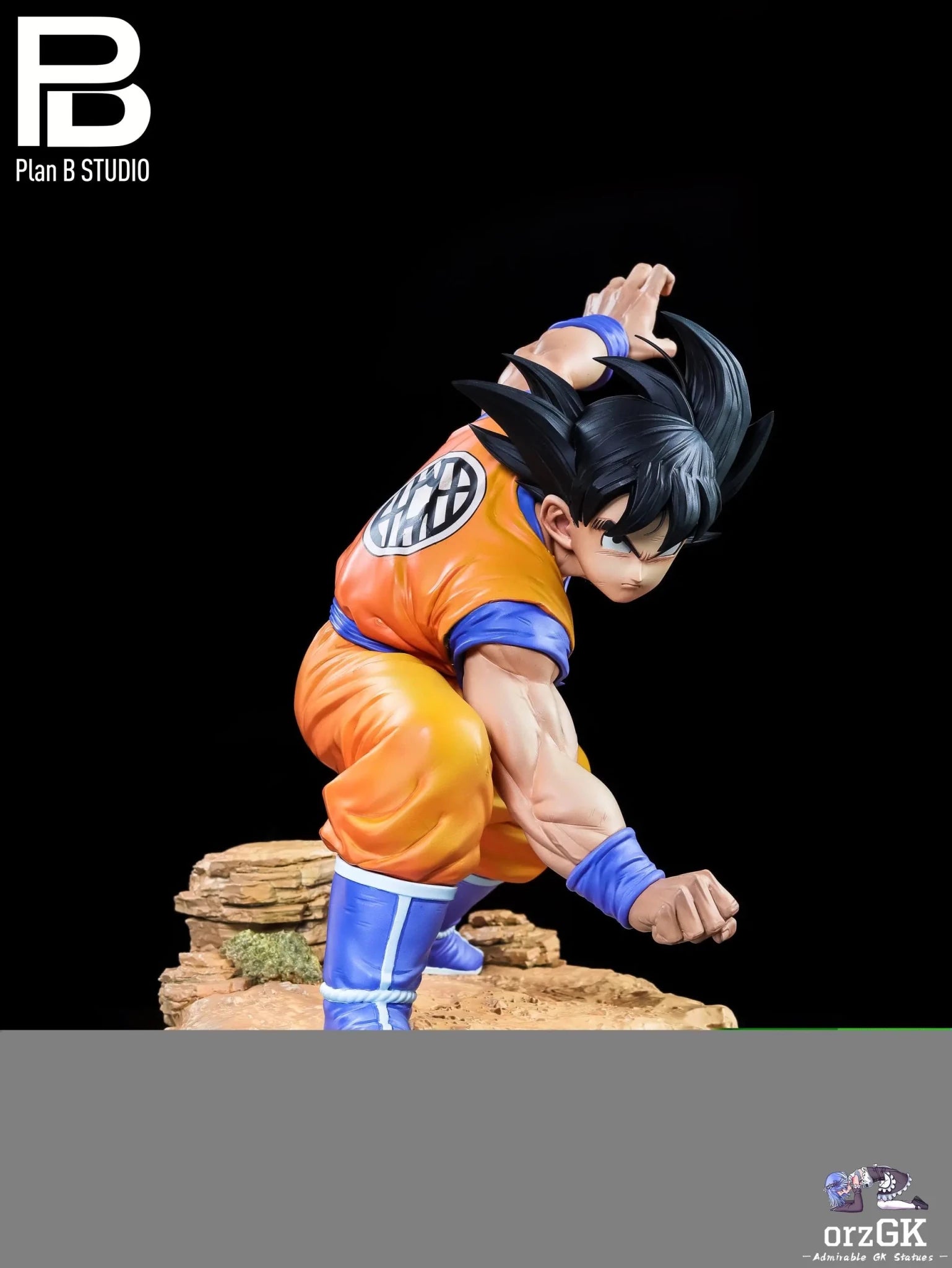 PlanB Studio - Dragon Ball Goku Fighting Stance resin statue Navy Toys anime figure