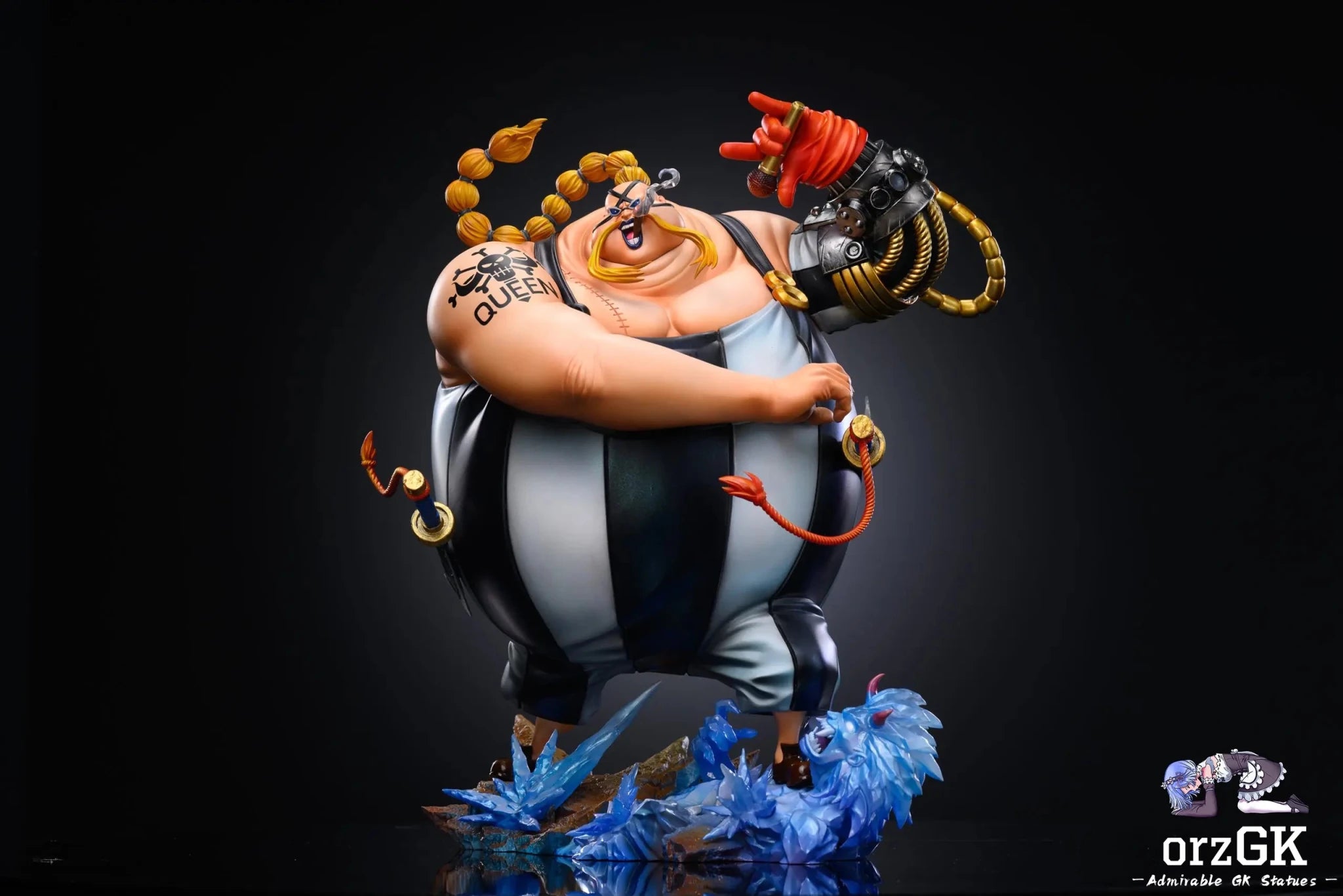 LX Studio & SY Studio - One Piece Beasts Pirates Calamities Resonance Series 02 Queen resin statue Navy Toys anime figure