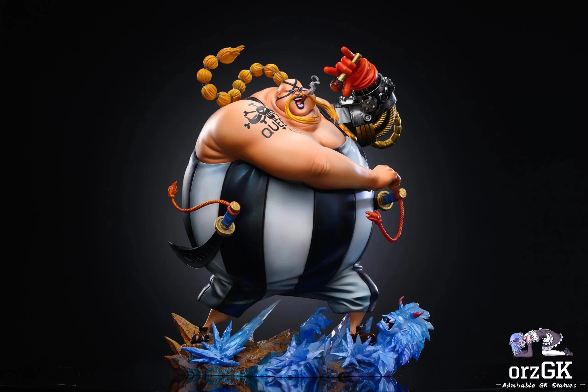 LX Studio & SY Studio - One Piece Beasts Pirates Calamities Resonance Series 02 Queen resin statue Navy Toys anime figure