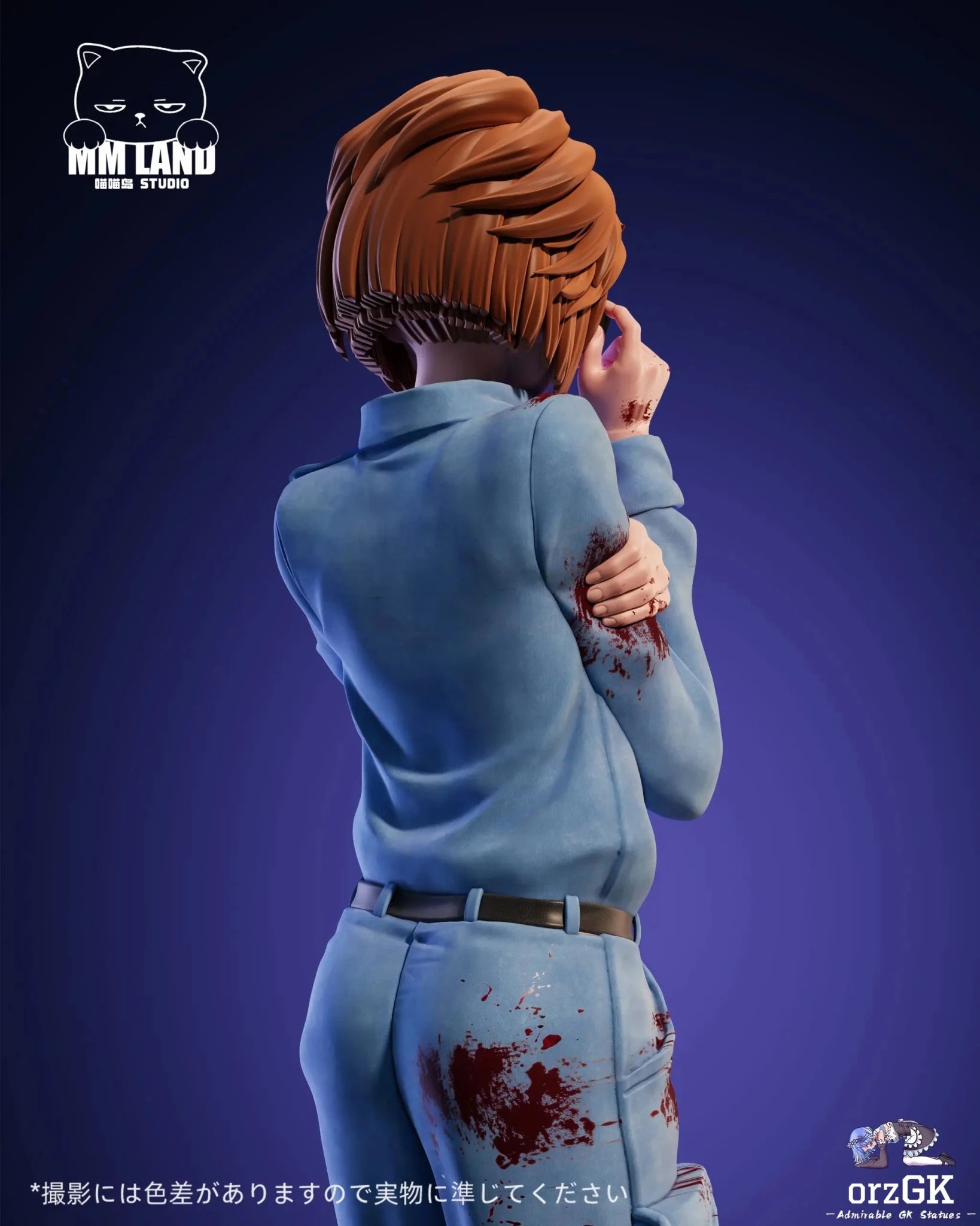 MMLAND Studio - Detective Conan Battle Damaged Shiho Miyano resin statue Navy Toys anime figure