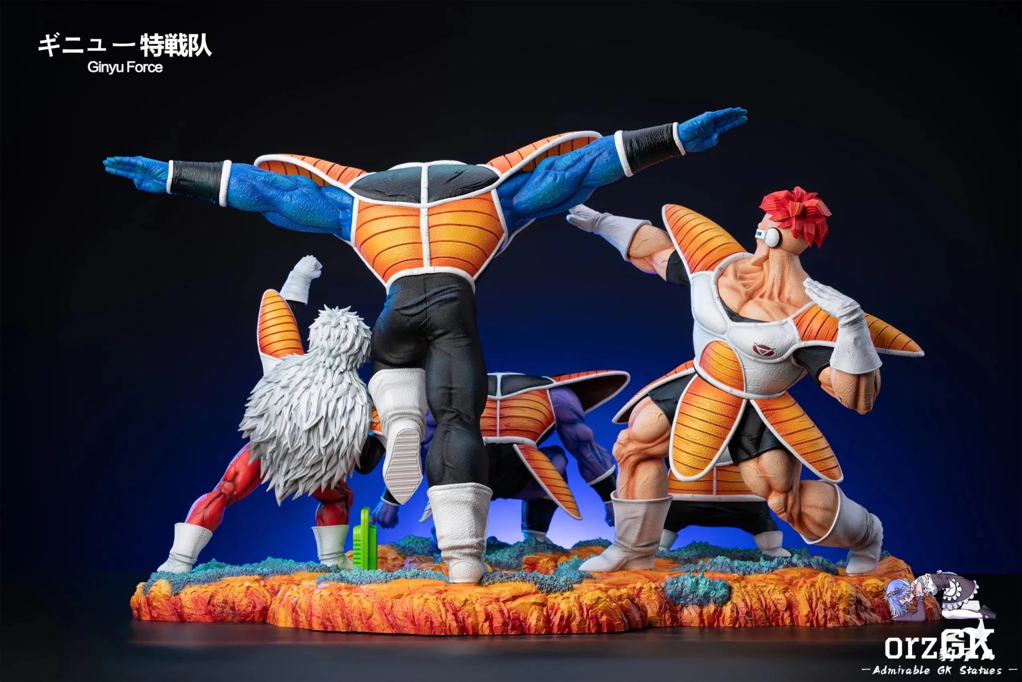 Bao Zi A Studio - Dragon Ball 03 Ginyu Force Ginyu & Recoome & Burter & Jeice & Guldo resin statue Navy Toys anime figure
