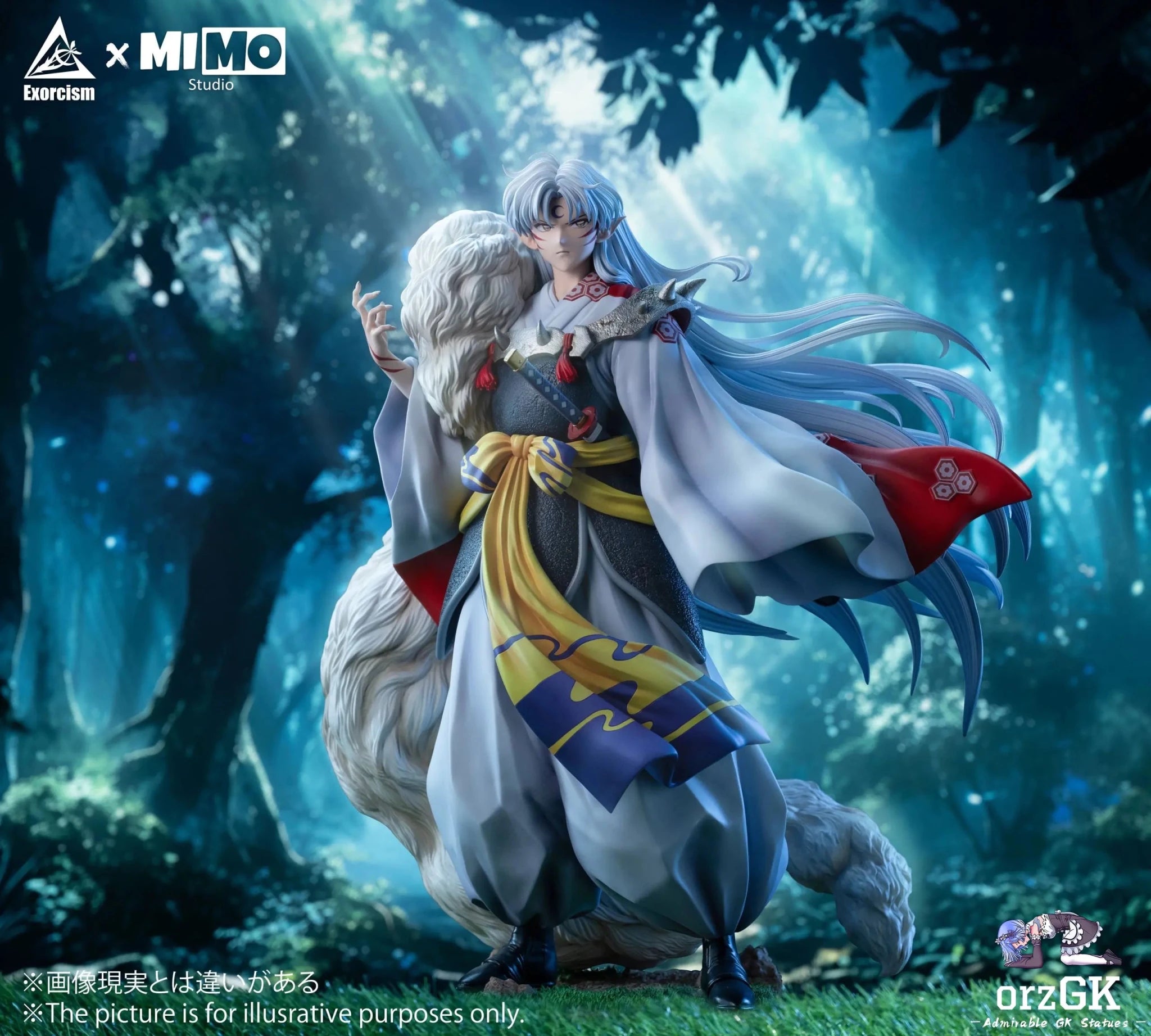 Mimo Studio & Exorcism Studio - Inuyasha Sesshoumaru Statue resin statue Navy Toys anime figure