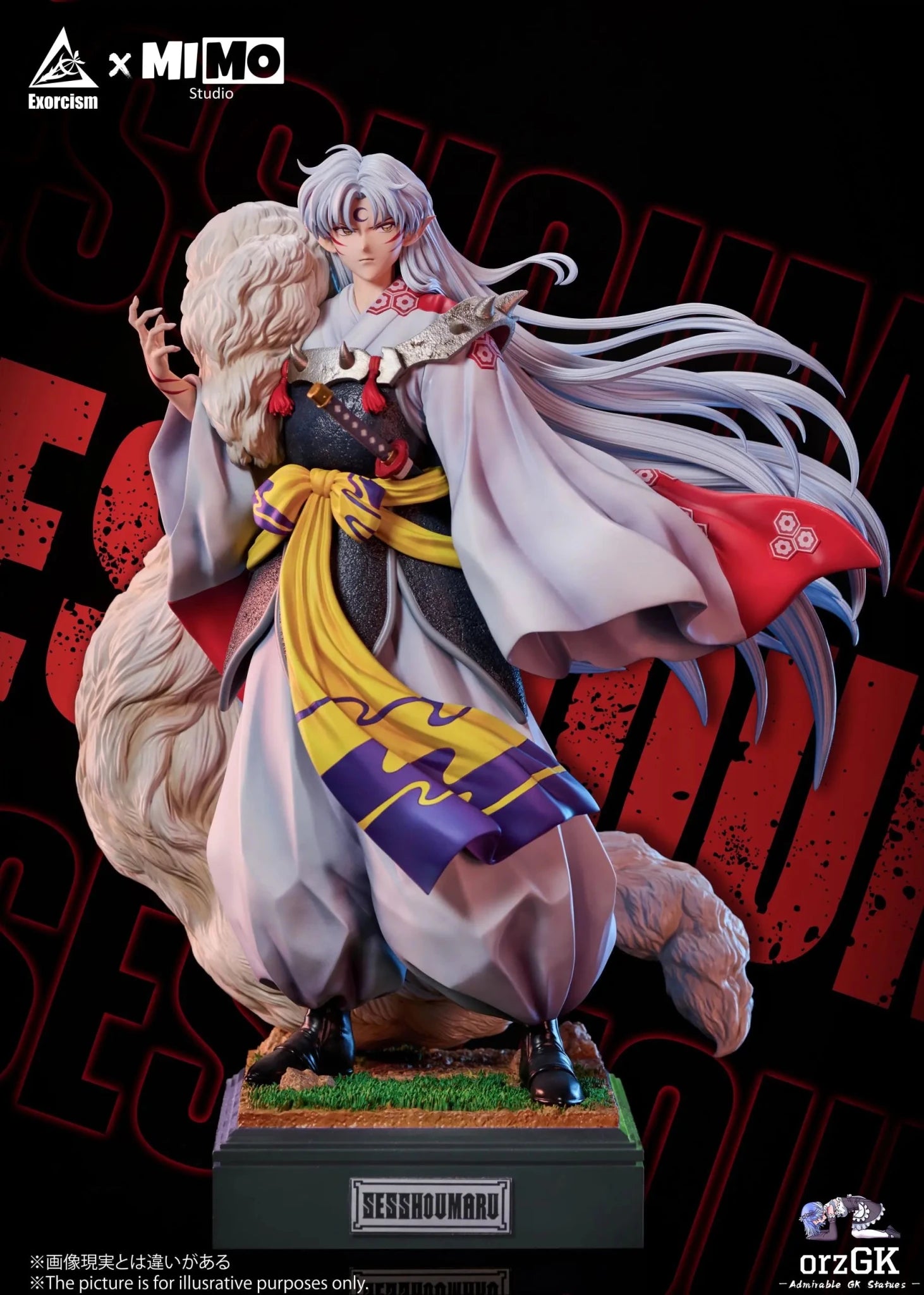 Mimo Studio & Exorcism Studio - Inuyasha Sesshoumaru Statue resin statue Navy Toys anime figure