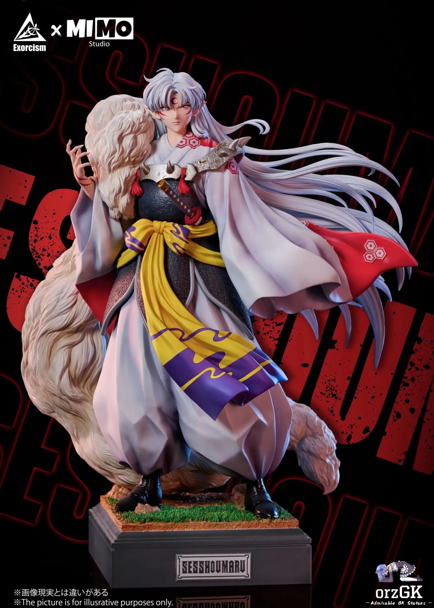 Mimo Studio & Exorcism Studio - Inuyasha Sesshoumaru Statue resin statue Navy Toys anime figure