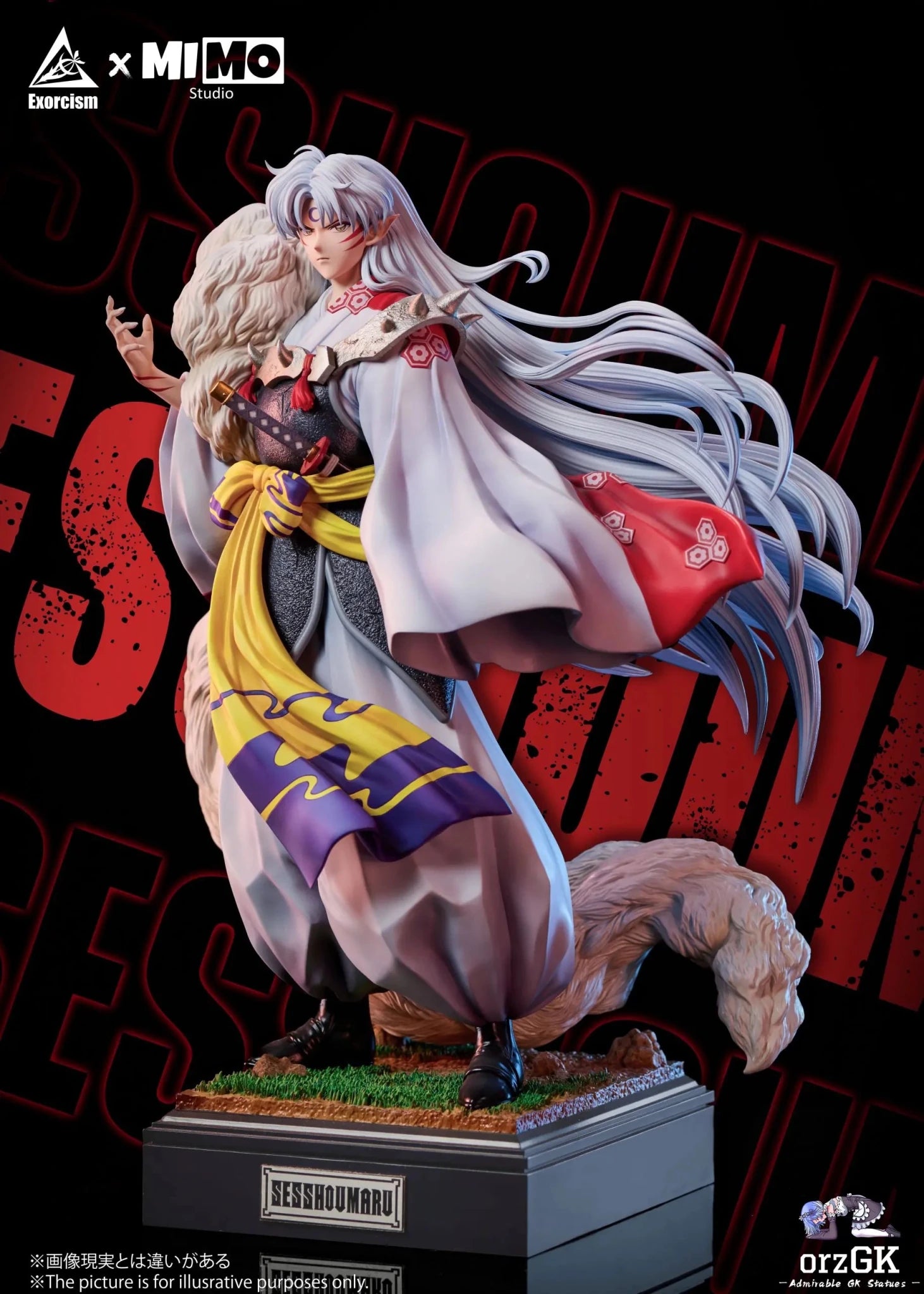 Mimo Studio & Exorcism Studio - Inuyasha Sesshoumaru Statue resin statue Navy Toys anime figure