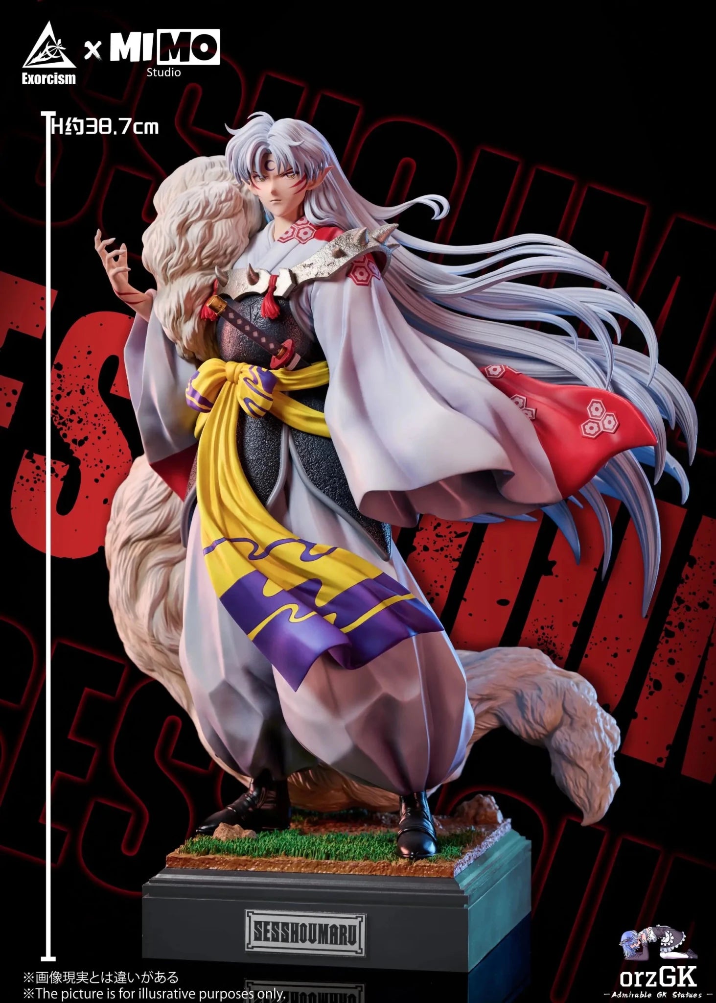 Mimo Studio & Exorcism Studio - Inuyasha Sesshoumaru Statue resin statue Navy Toys anime figure