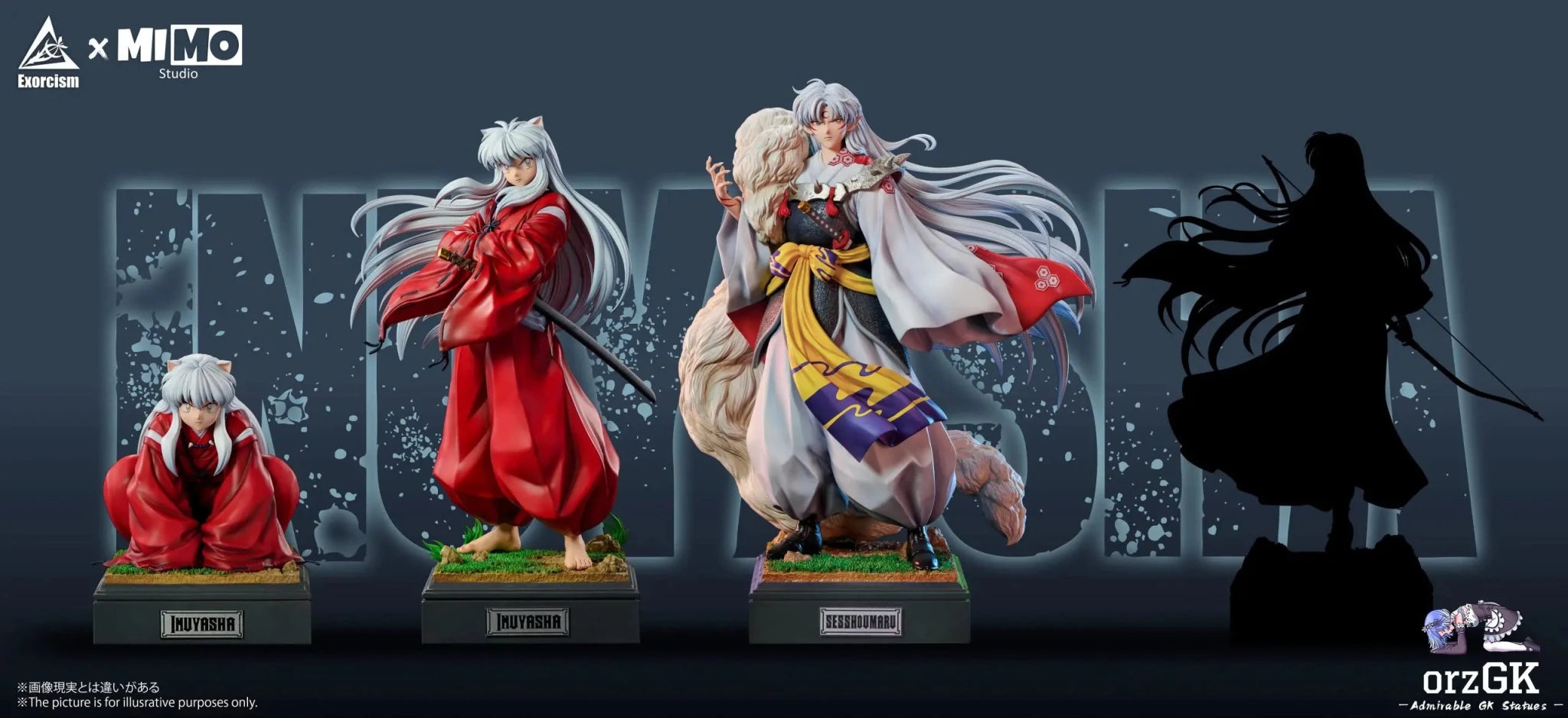 Mimo Studio & Exorcism Studio - Inuyasha Sesshoumaru Statue resin statue Navy Toys anime figure
