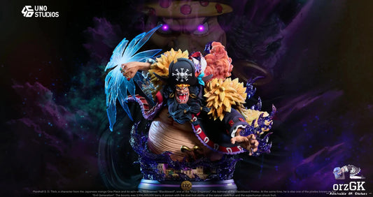 UNO Studio - One Piece 1/4 Scale Marshall D. Teach Blackbeard resin statue Navy Toys anime figure