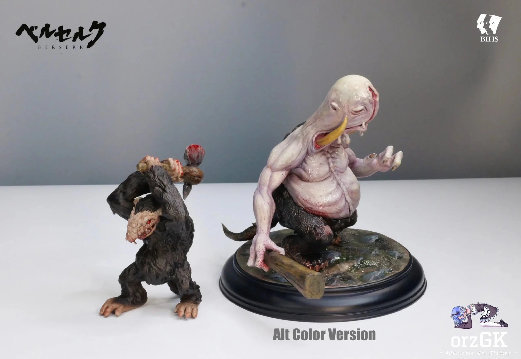 BIHS Studio - Berserk Monster Encyclopedia Series 01 Ogre & Troll resin statue Navy Toys anime figure
