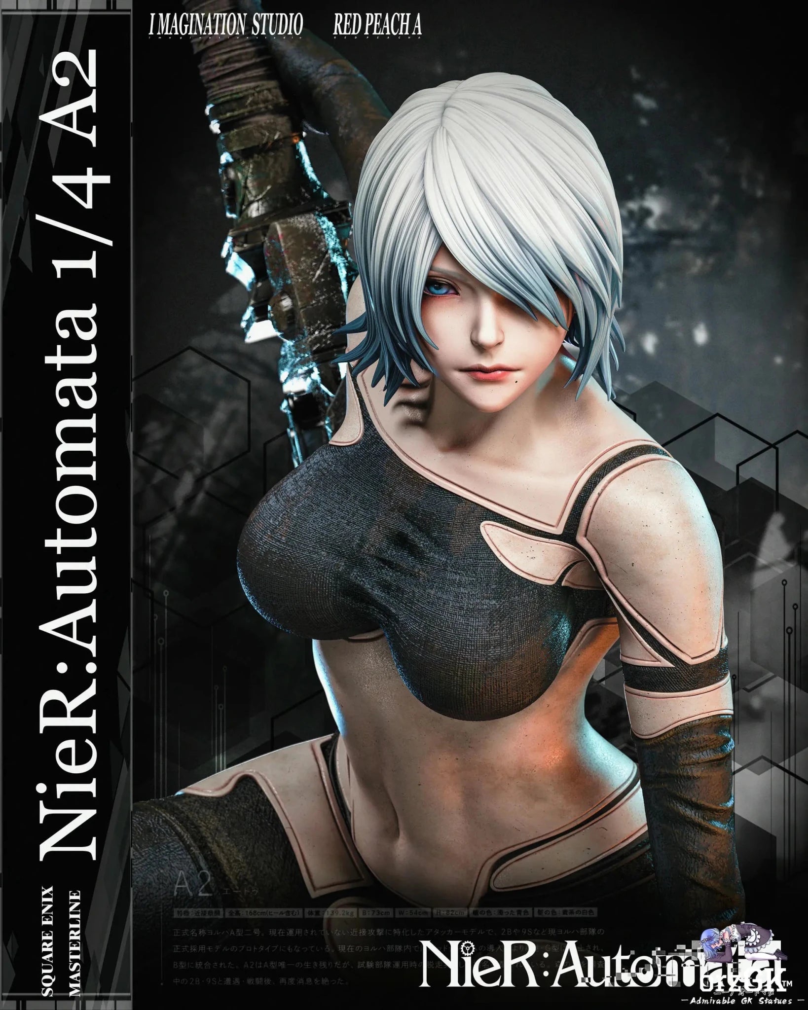 Imagination Studio & Red Peach A Studio - NieR:Automata A2 resin statue Navy Toys anime figure