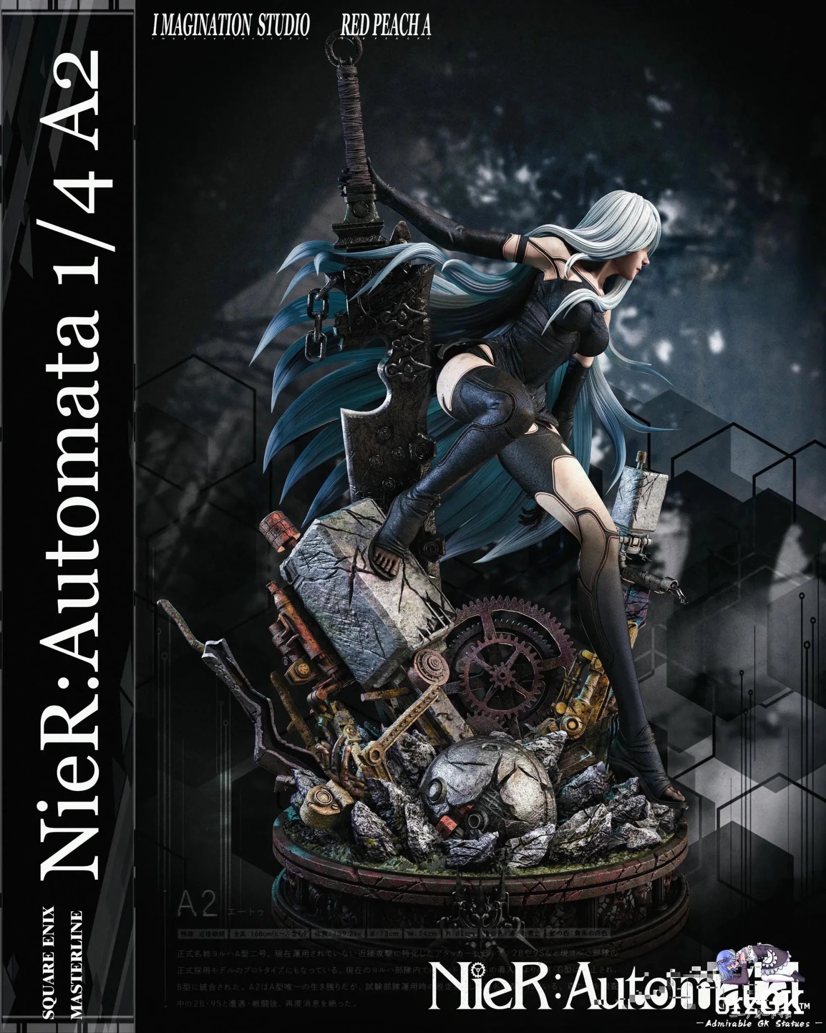 Imagination Studio & Red Peach A Studio - NieR:Automata A2 resin statue Navy Toys anime figure