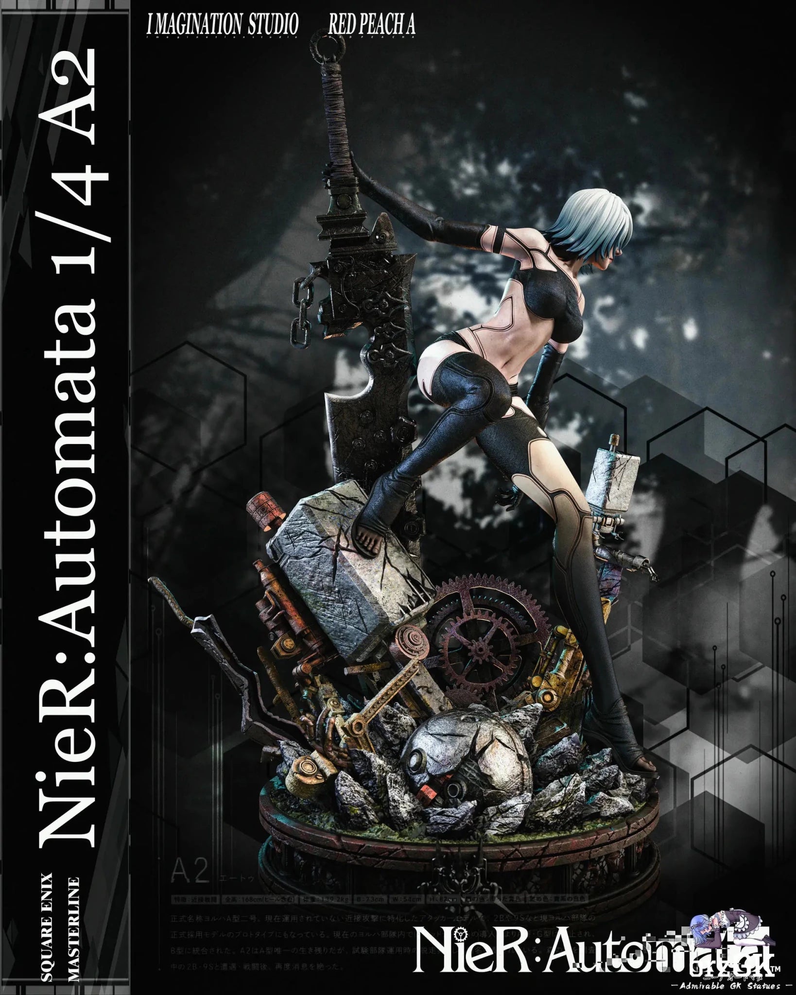 Imagination Studio & Red Peach A Studio - NieR:Automata A2 resin statue Navy Toys anime figure