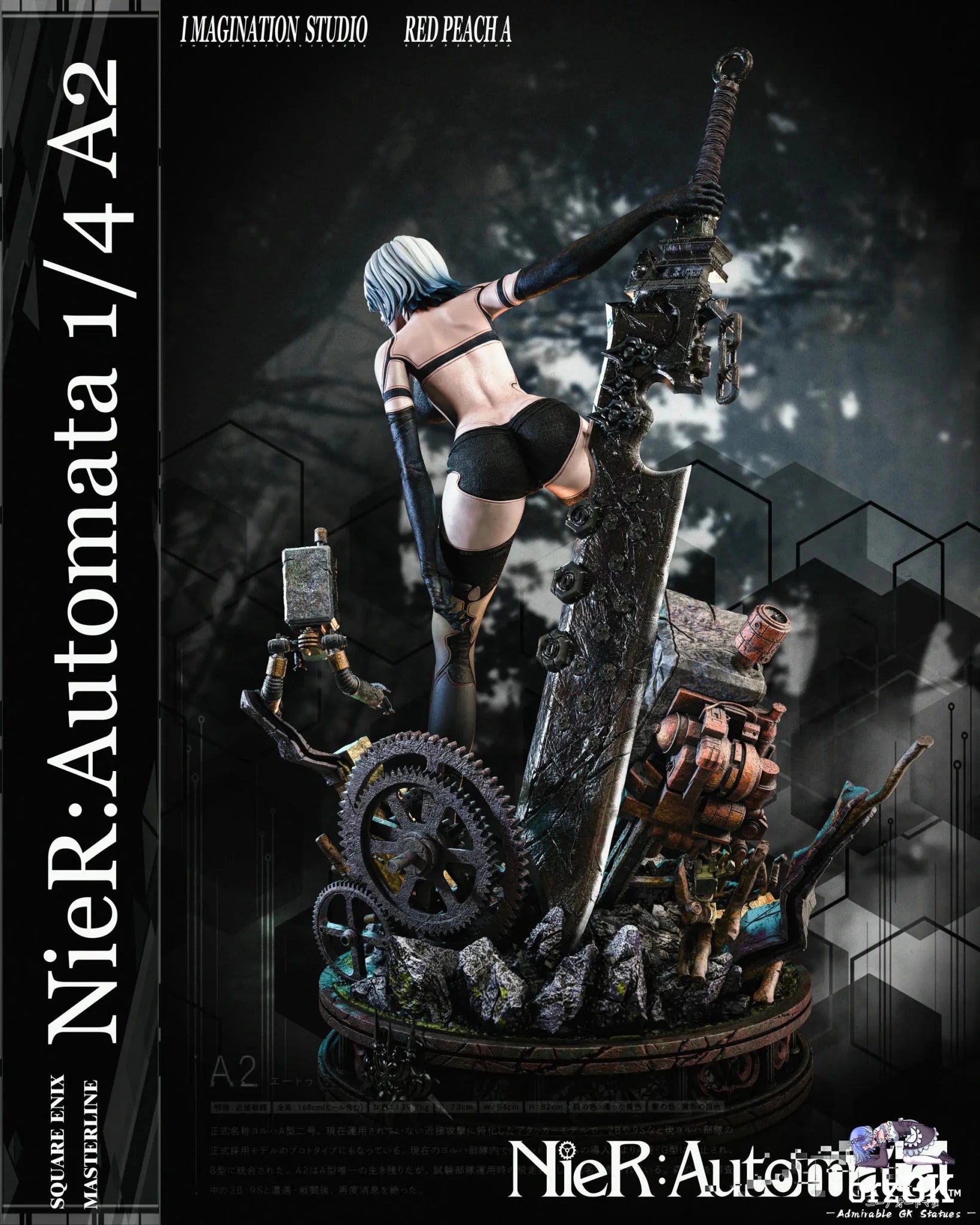 Imagination Studio & Red Peach A Studio - NieR:Automata A2 resin statue Navy Toys anime figure