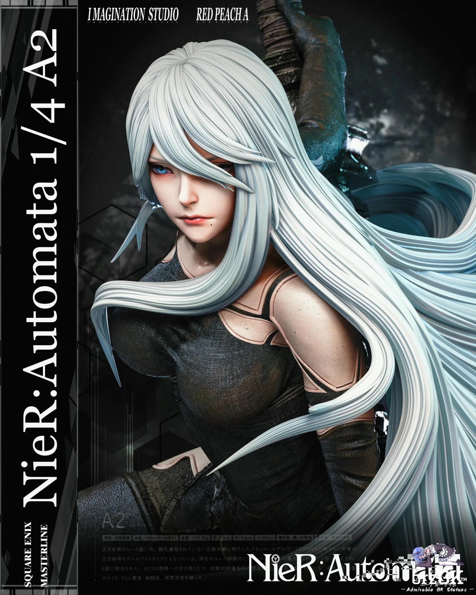Imagination Studio & Red Peach A Studio - NieR:Automata A2 resin statue Navy Toys anime figure