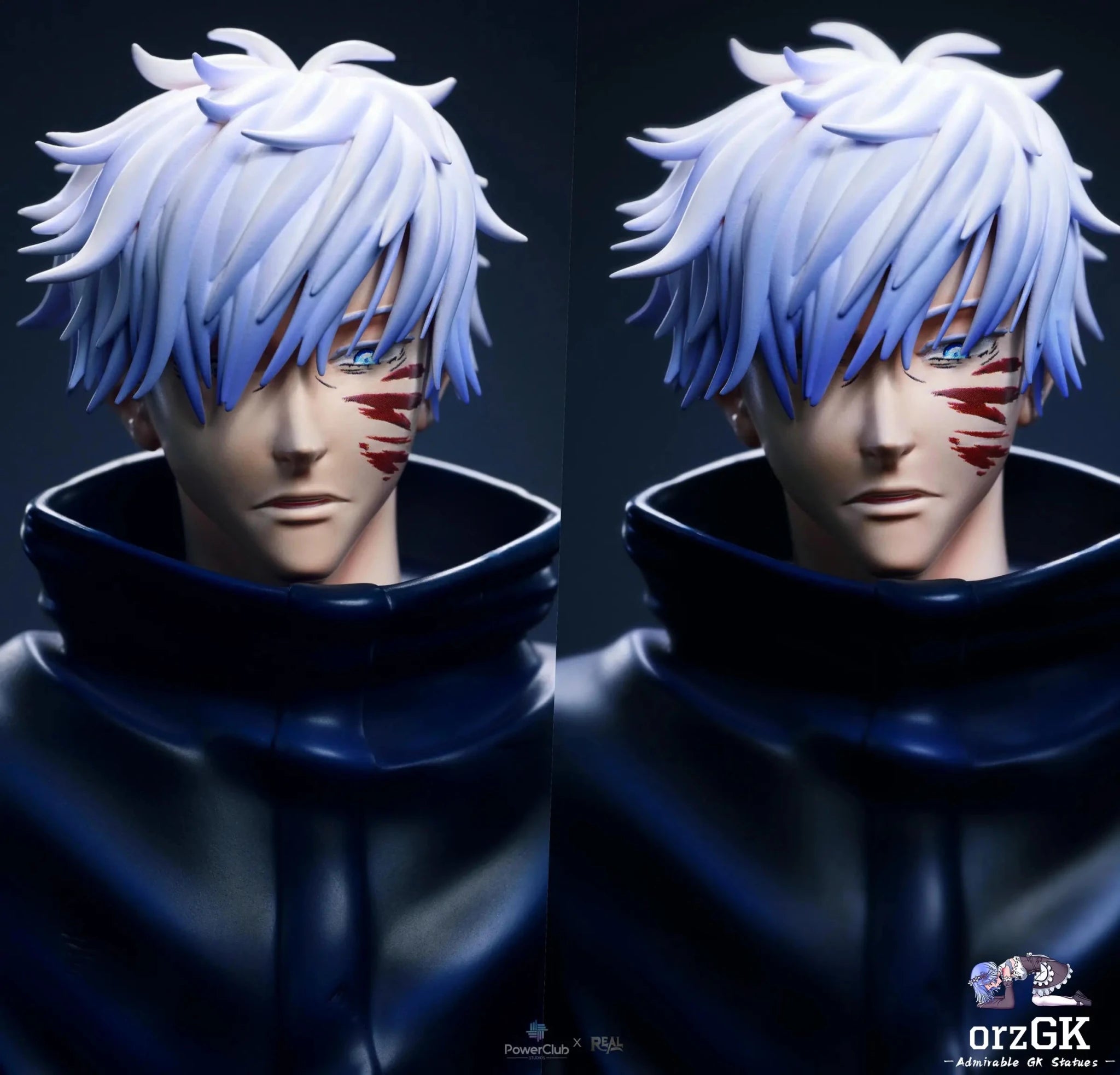 Real Creation Studio & PowerClub Studio - Jujutsu Kaisen Satoru Gojo Full Power 1/6 Museum Pose Statue resin statue Navy Toys anime figure