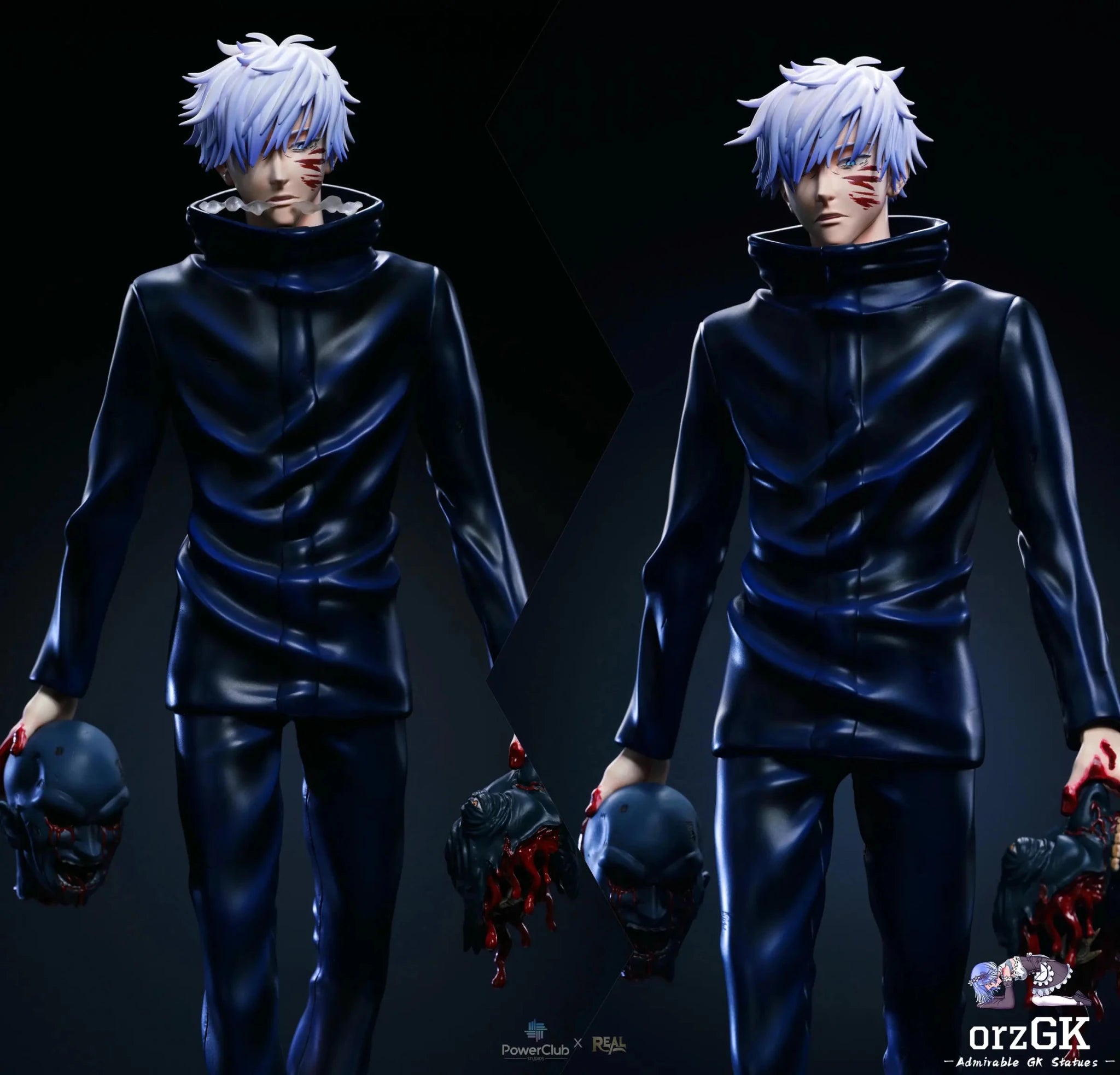 Real Creation Studio & PowerClub Studio - Jujutsu Kaisen Satoru Gojo Full Power 1/6 Museum Pose Statue resin statue Navy Toys anime figure